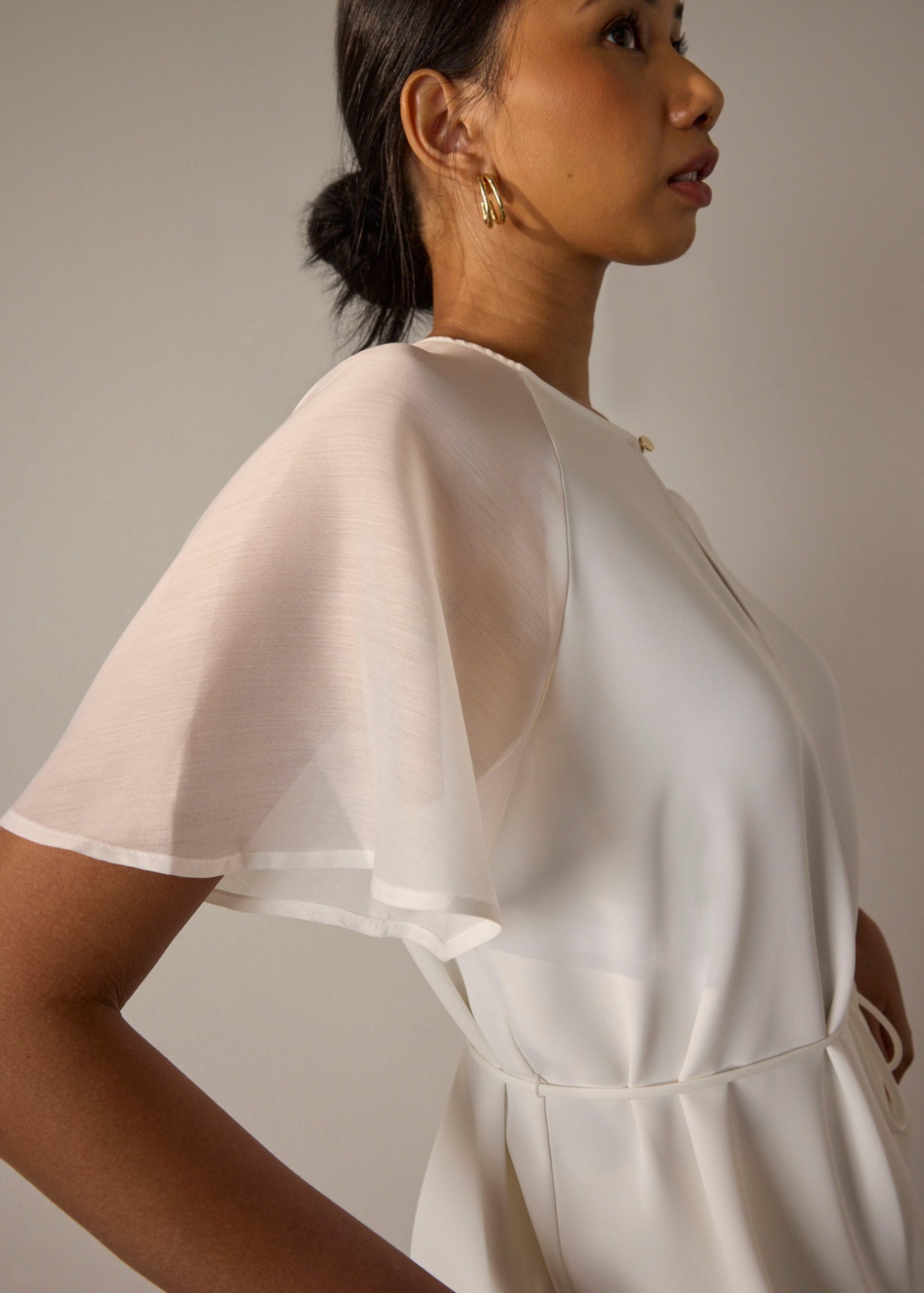 Gela Crepe Top With Sash - Image 5
