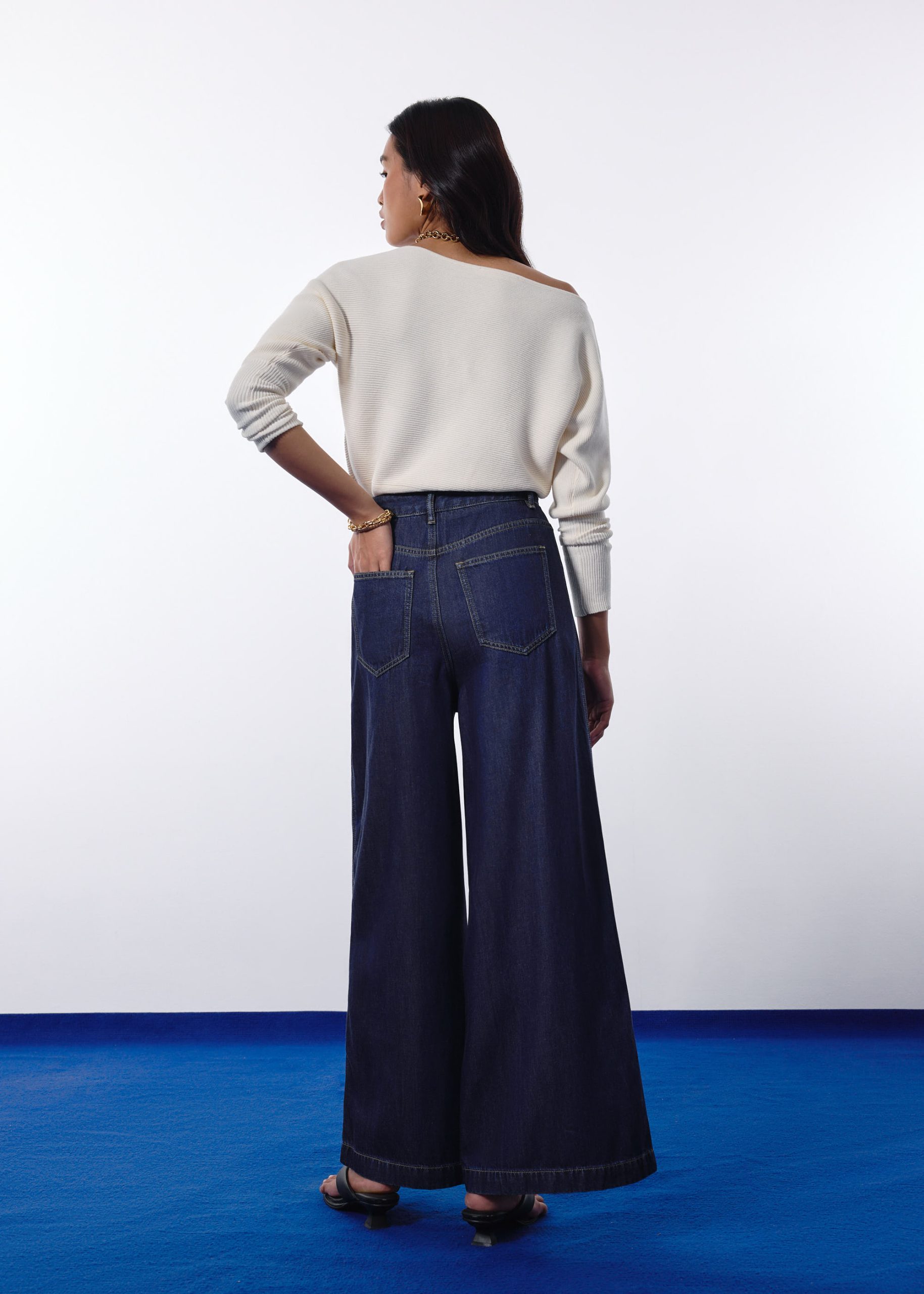 Leggy??Denim High Waist Wide Leg Jeans - Image 5