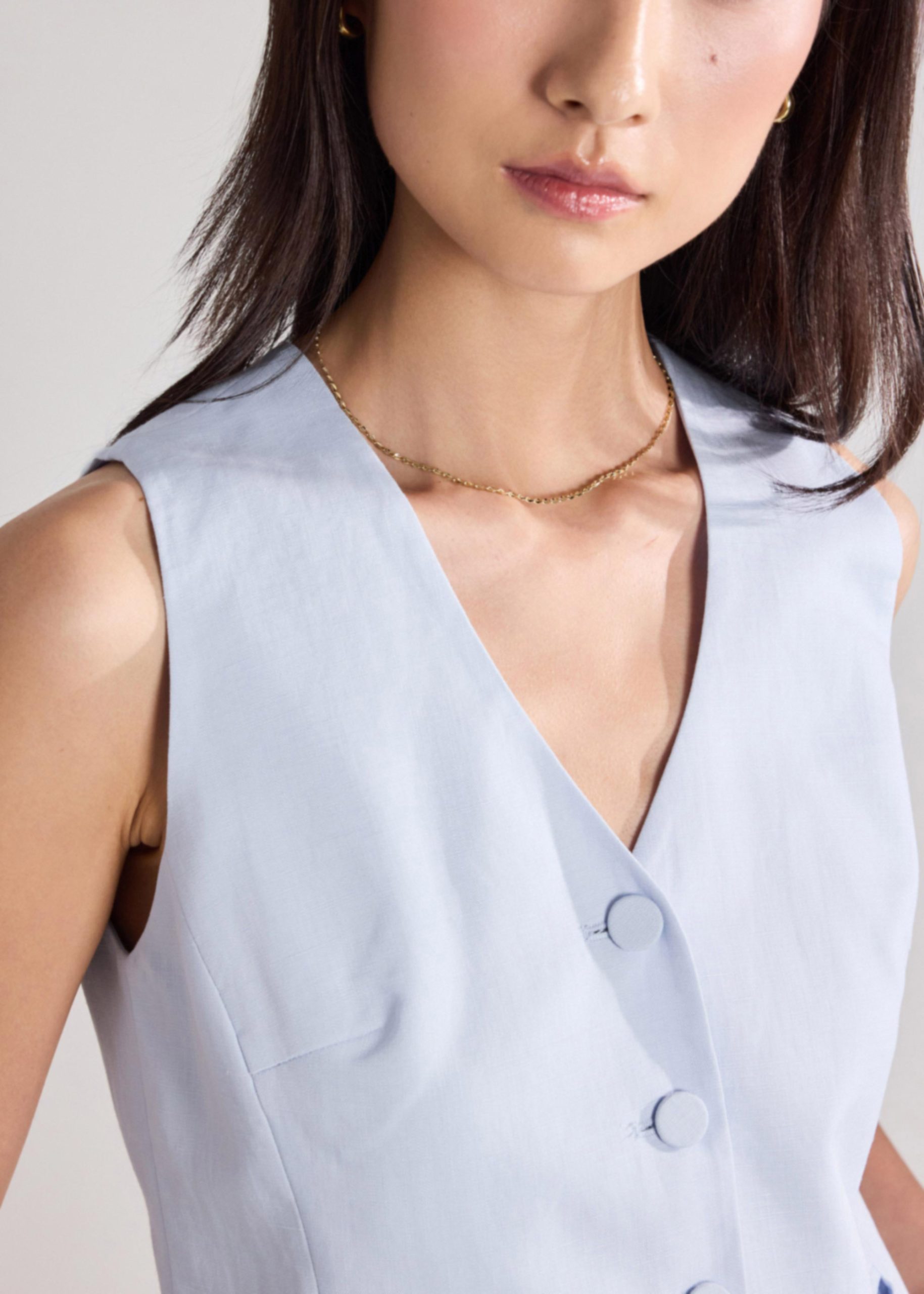 Yuna Premium Linen Vest - Image 19