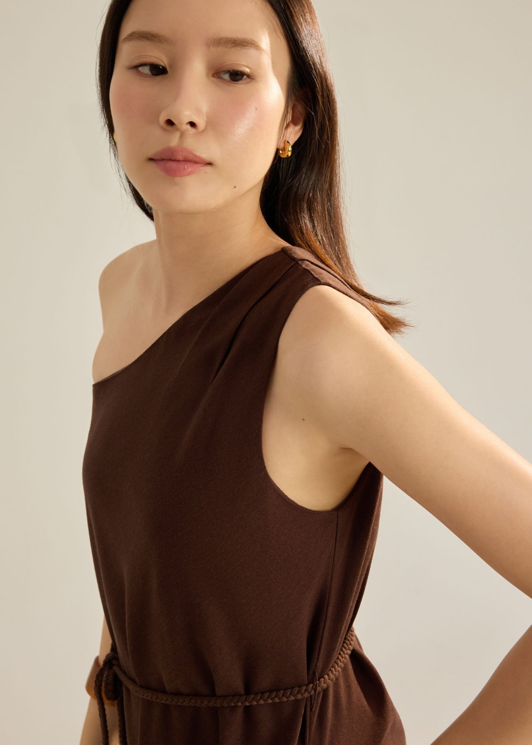 Toga Maxi Dress With Sash Tie - Image 9