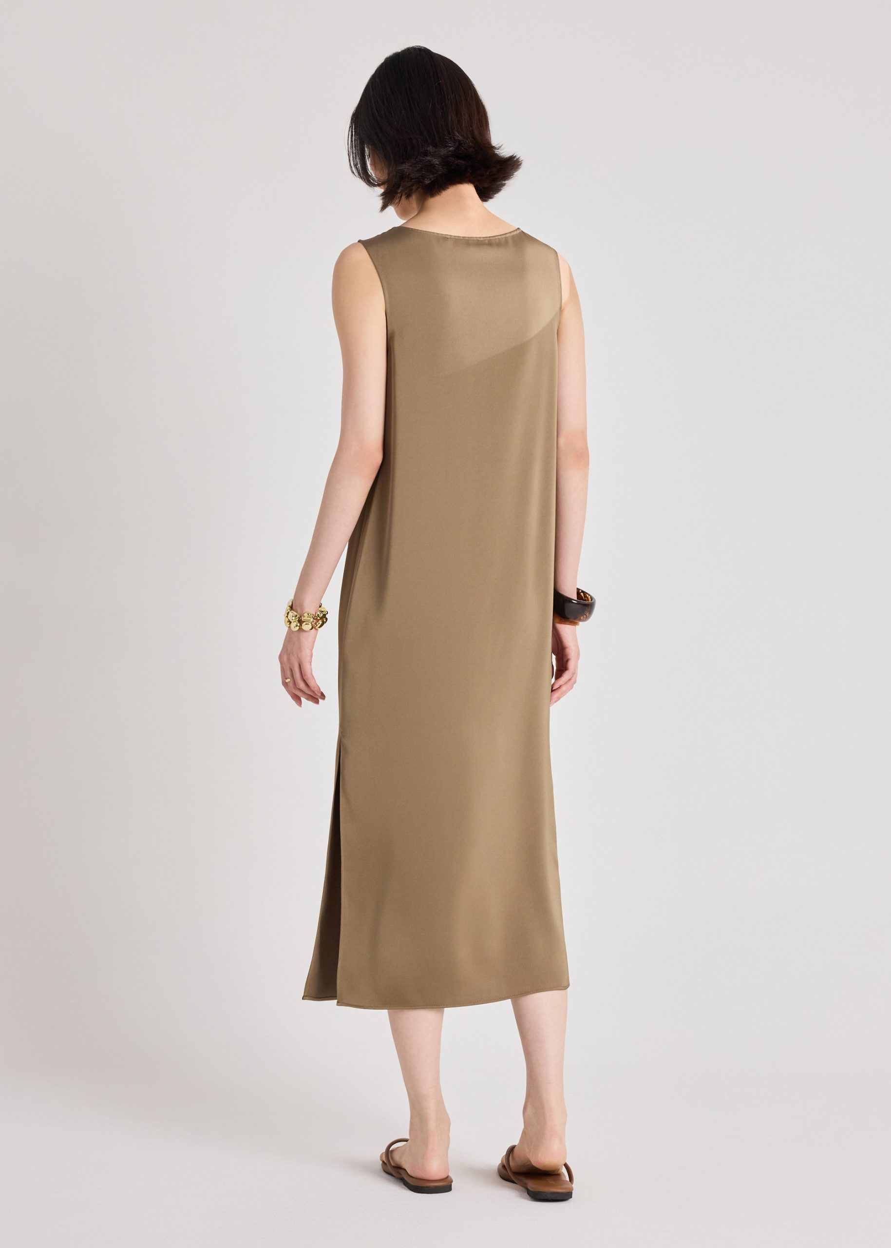 Yuni Satin Column Dress - Image 9