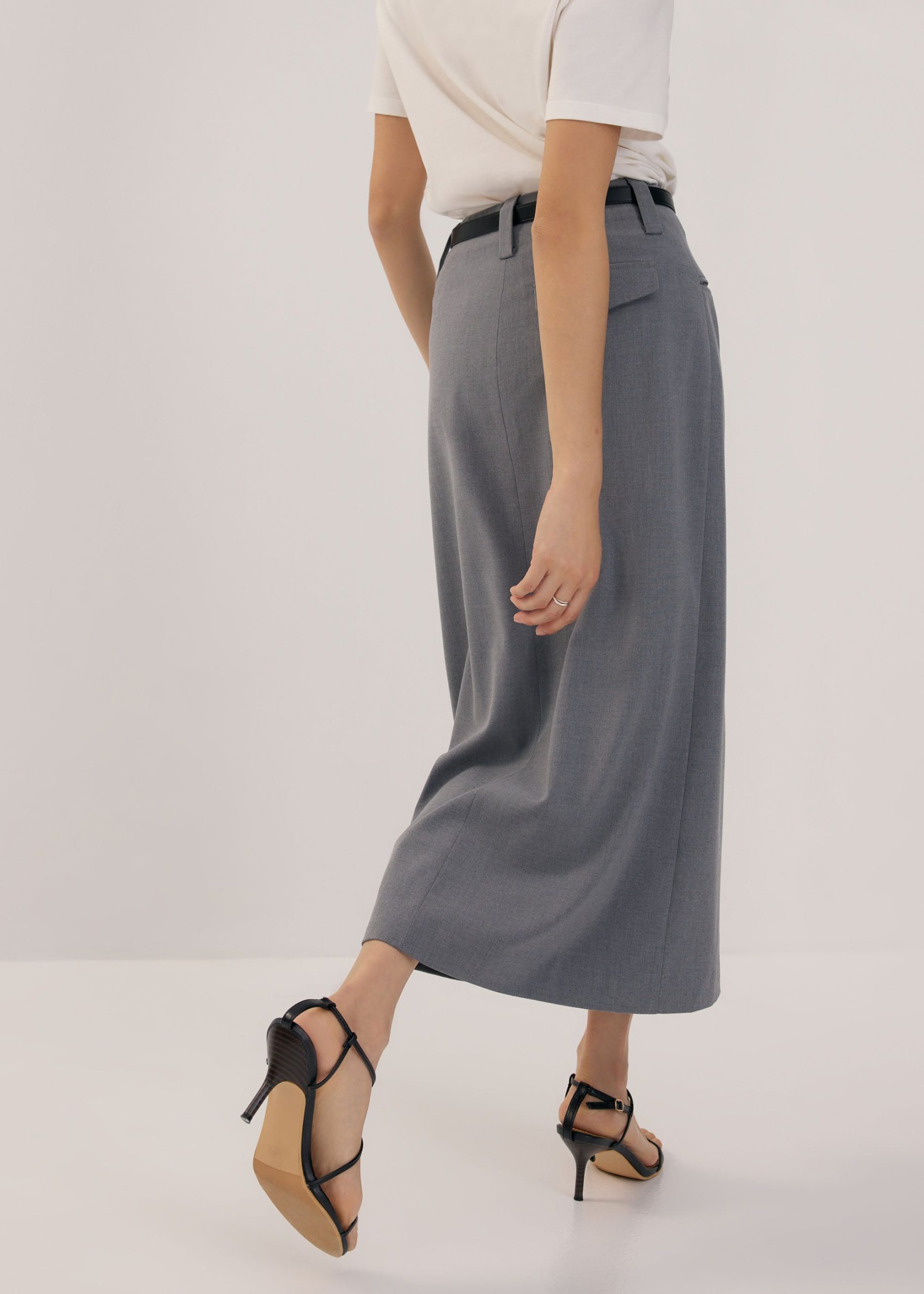 Tailored Column Midaxi Skirt - Image 6