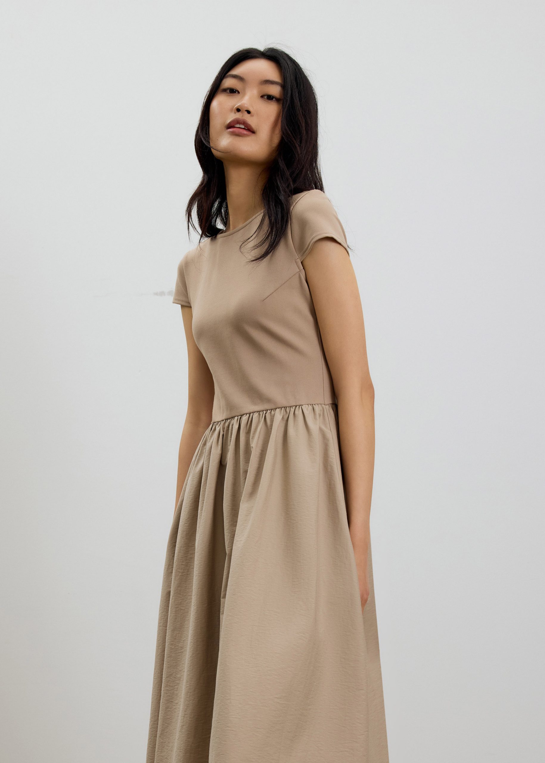 Round Neck Fit & Flare Midaxi Dress - Image 8