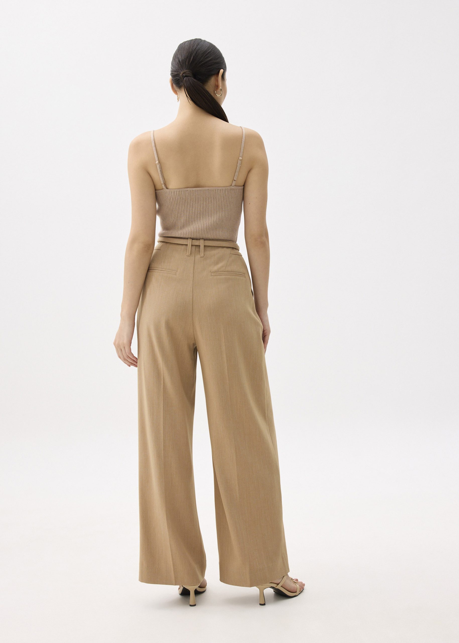 Leggy??Mayumi Elastic Pleated Wide Leg Pants - Image 22