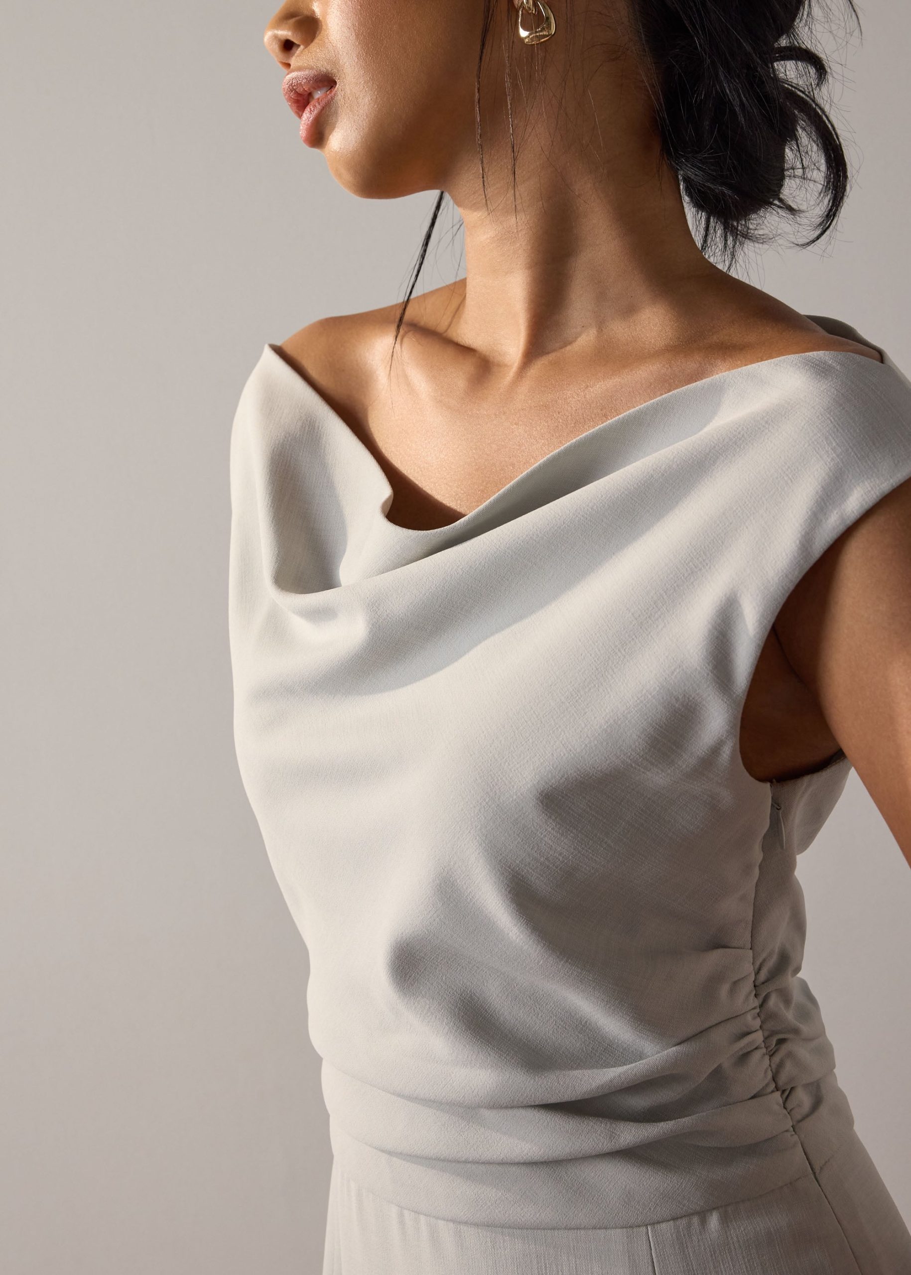 Elaine Multi-way Melange Column Midaxi Dress - Image 11