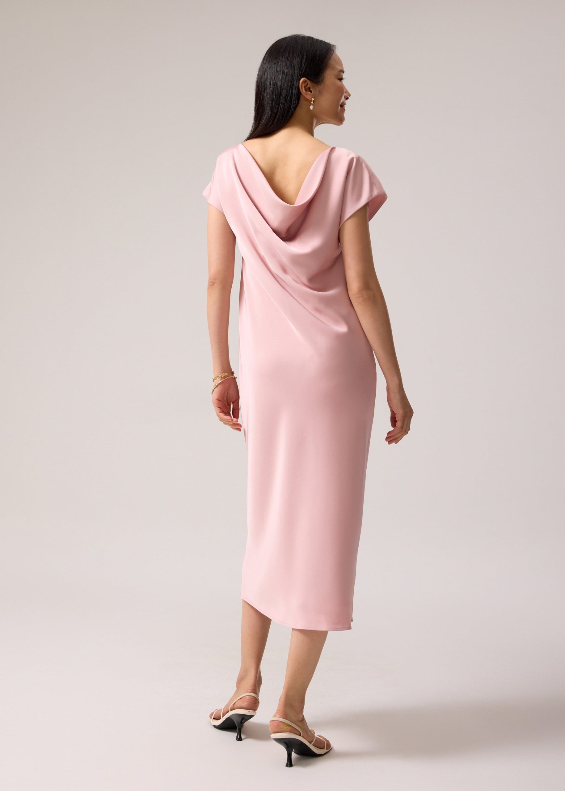 Satin Bias Cut Midaxi Dress - Image 17