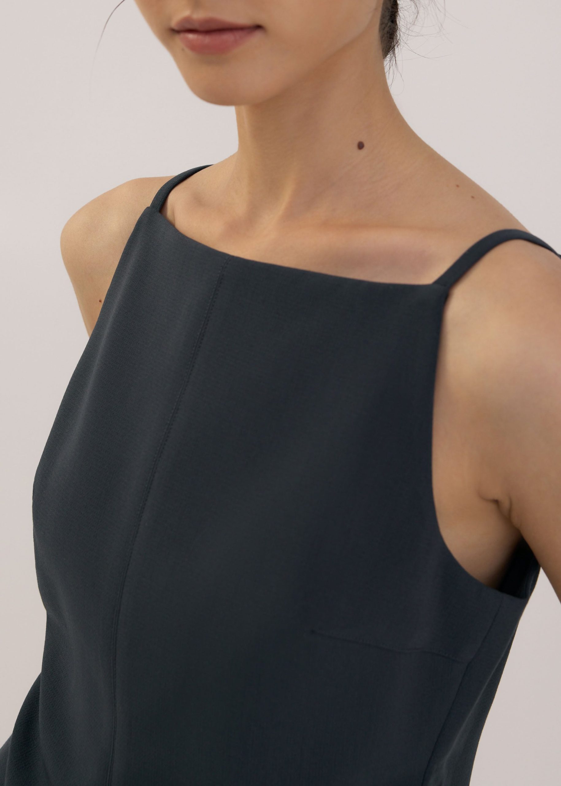 Straight Neck Fitted Camisole Top - Image 30