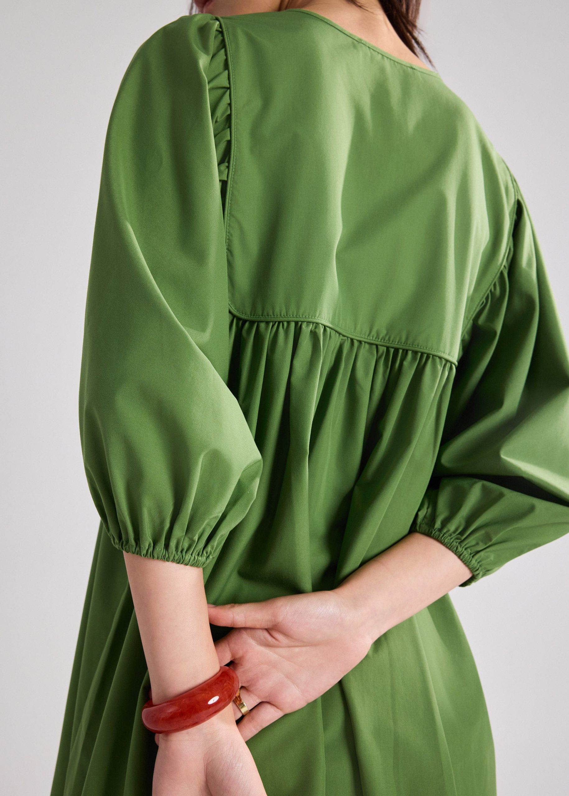 Poplin Babydoll Dress - Image 19