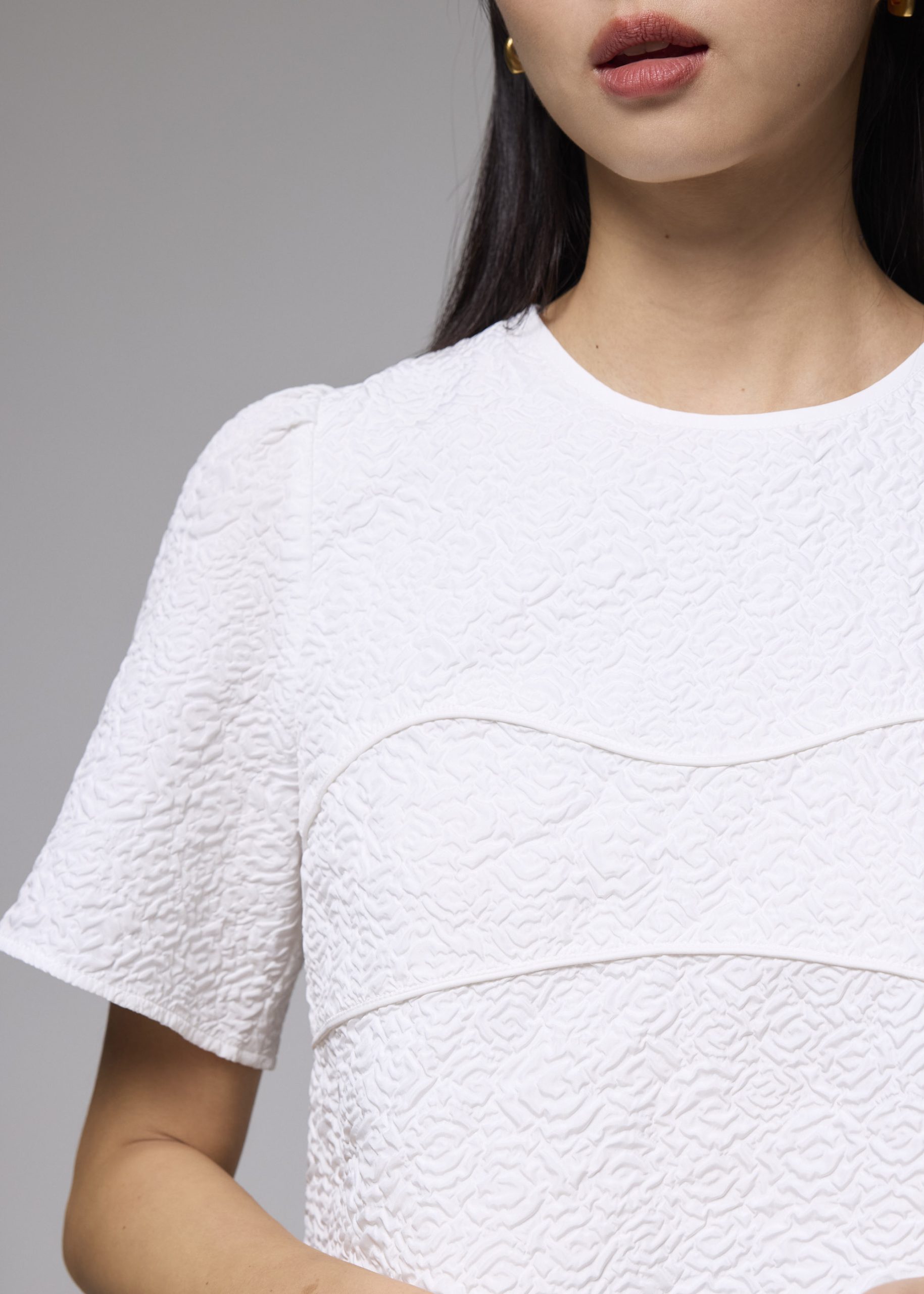 Embossed Jacquard Shell Top - Image 5