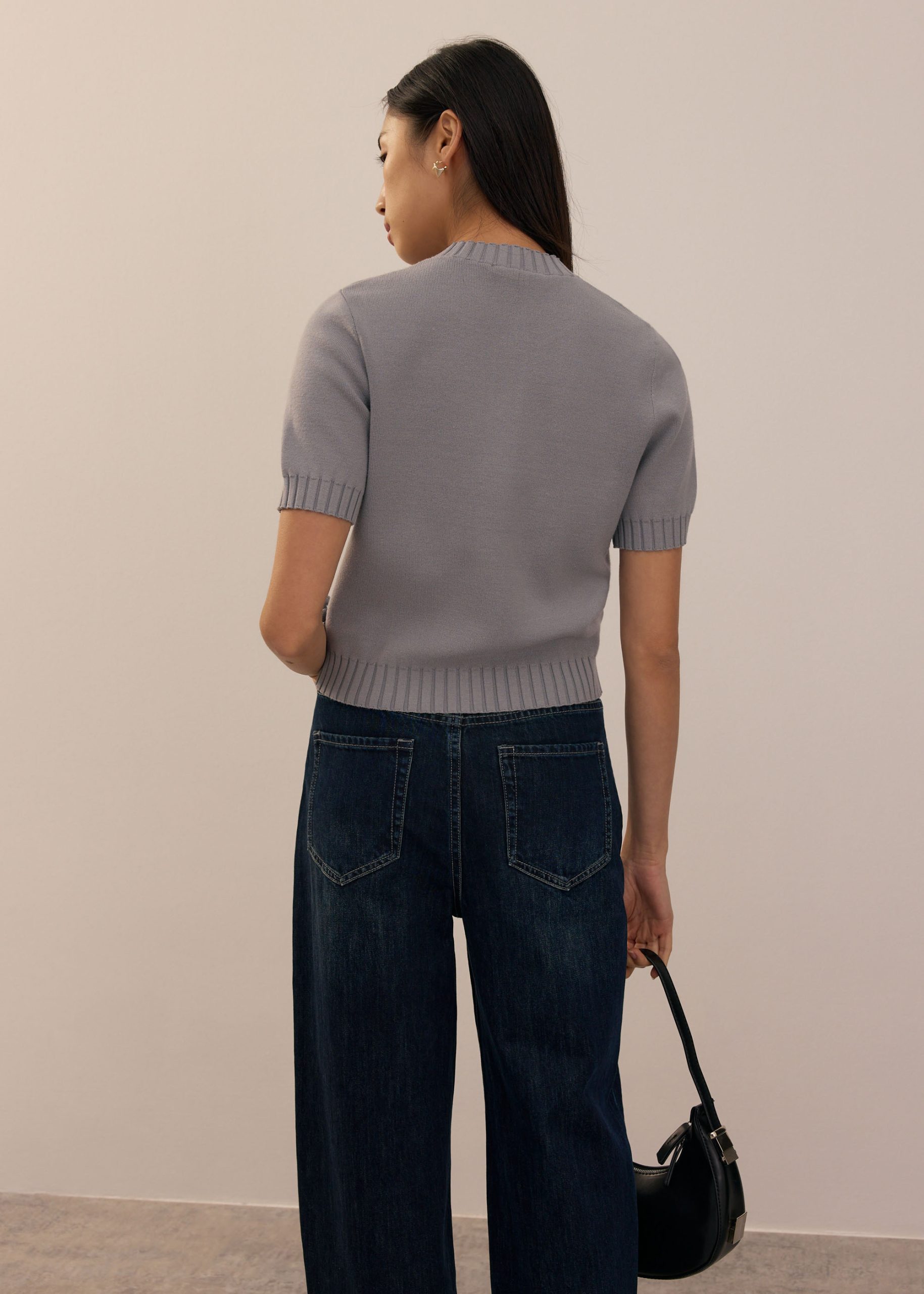 Knit Puff Sleeve Cardigan - Image 14