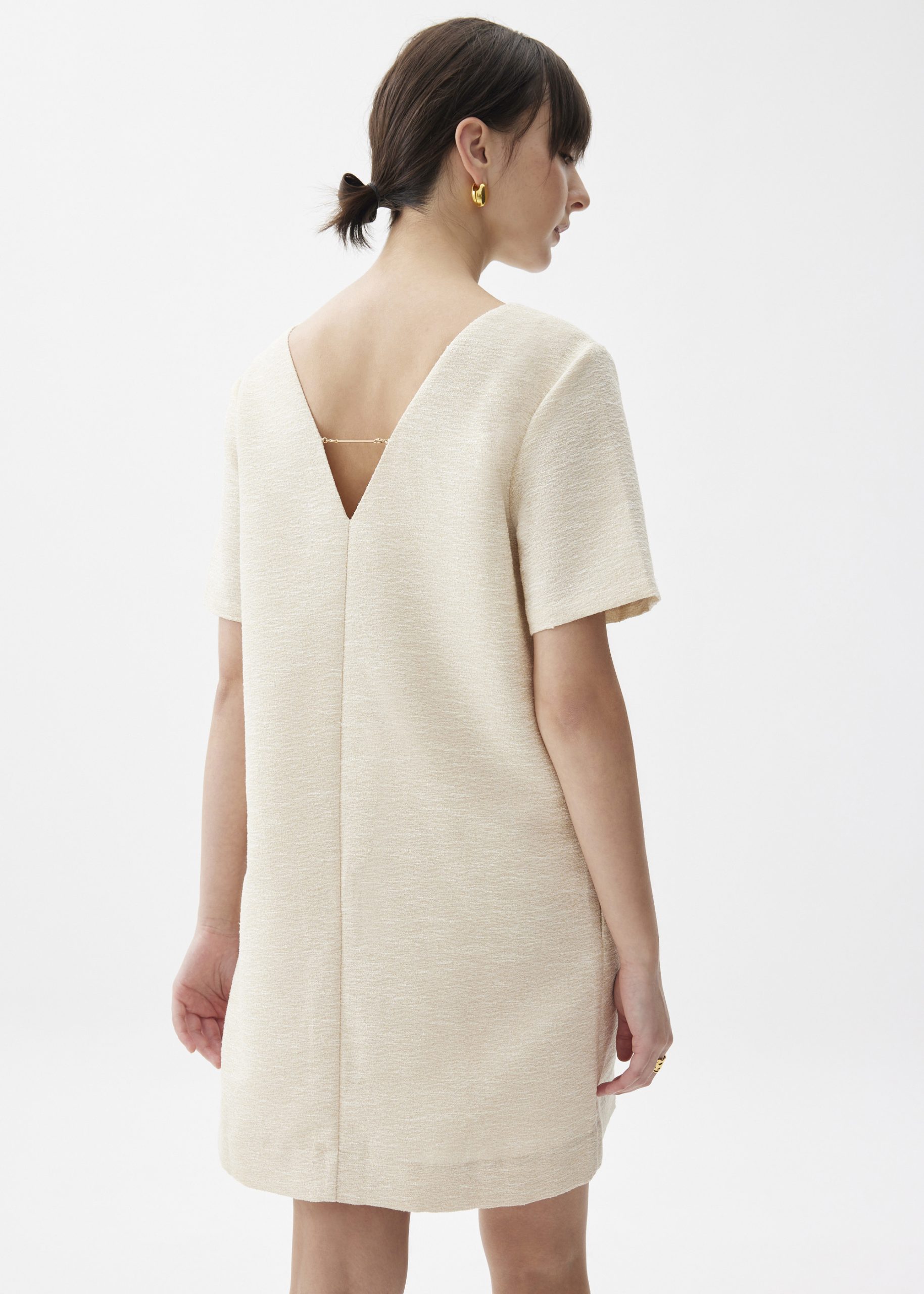 Tweed Shift Mini Dress - Image 4