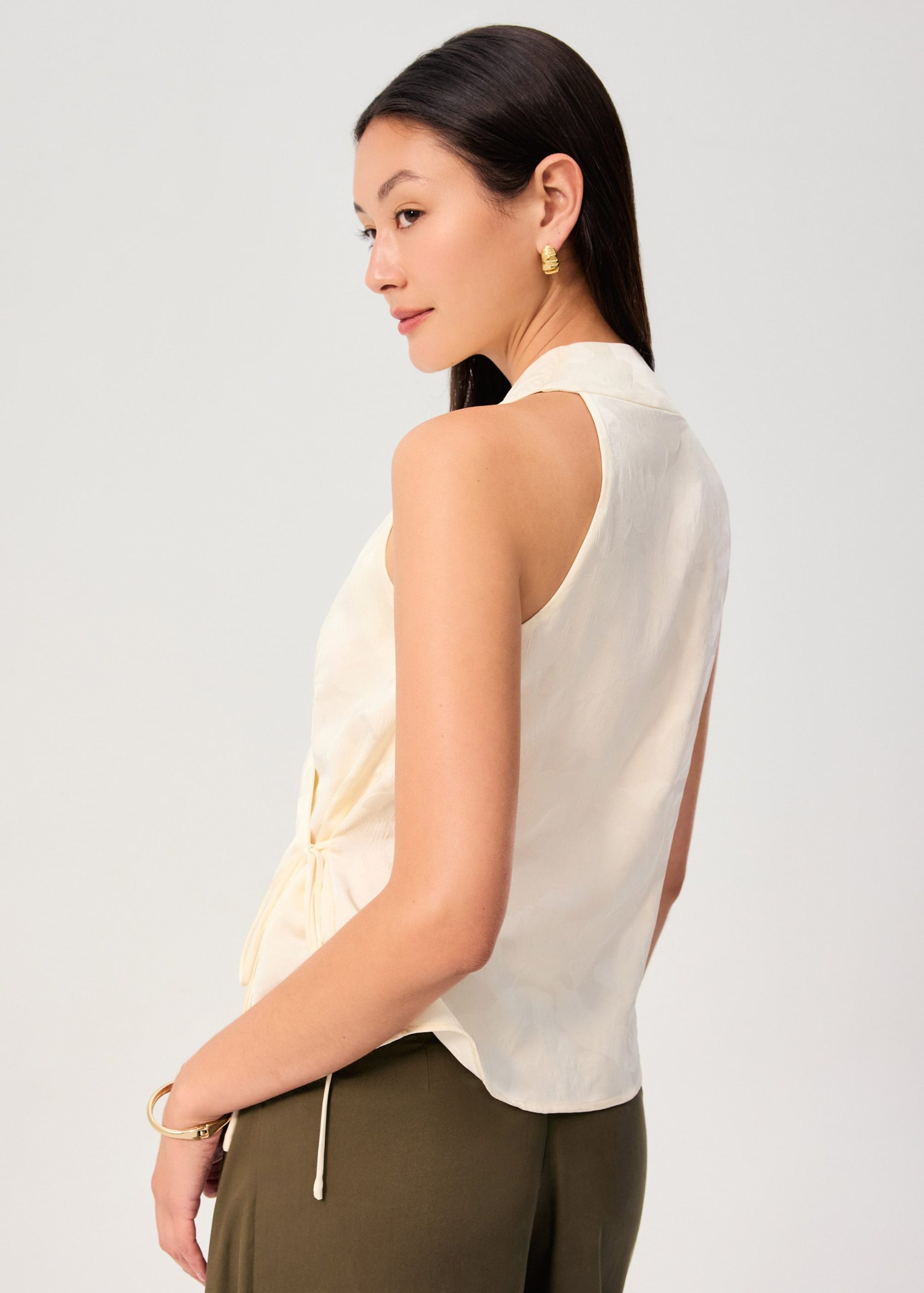 Kareena Front Wrap Satin Top - Image 6