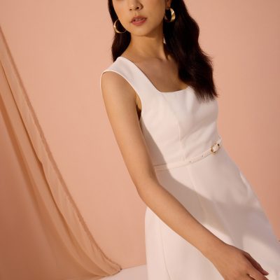 Sitti Belted A-Line Mini Dress