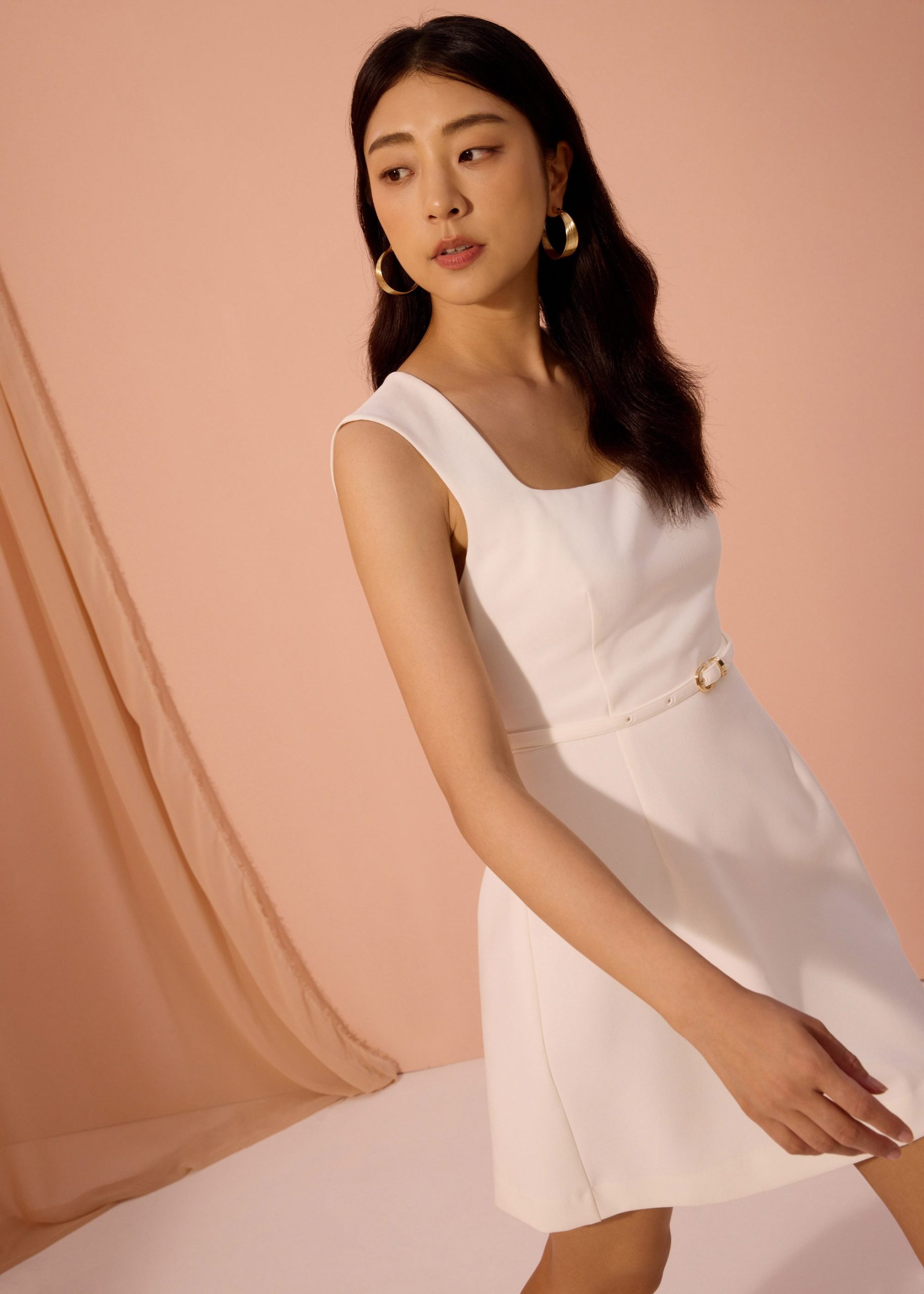 Sitti Belted A-Line Mini Dress
