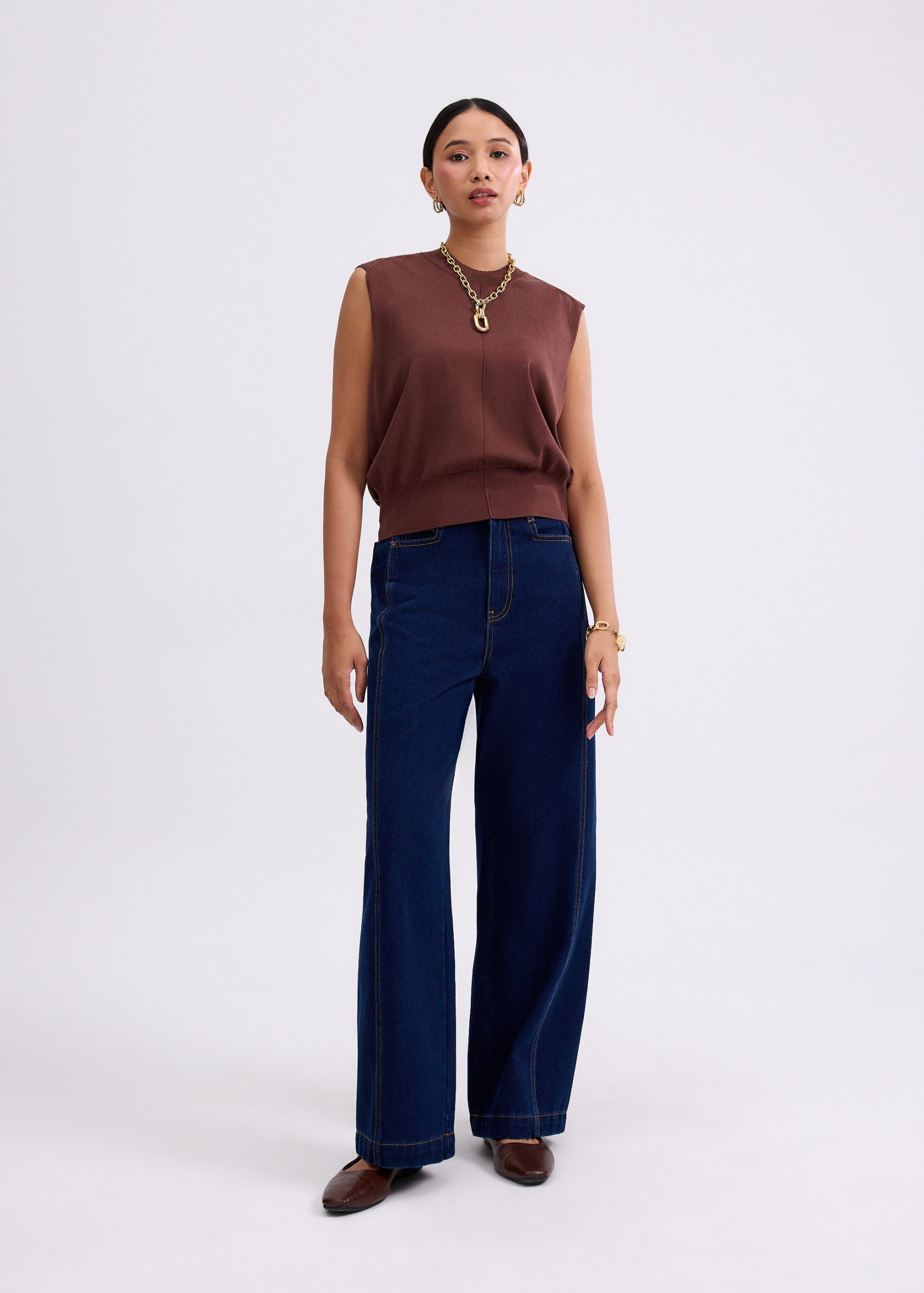 Gracie Knit Round Neck Tank Top - Image 14