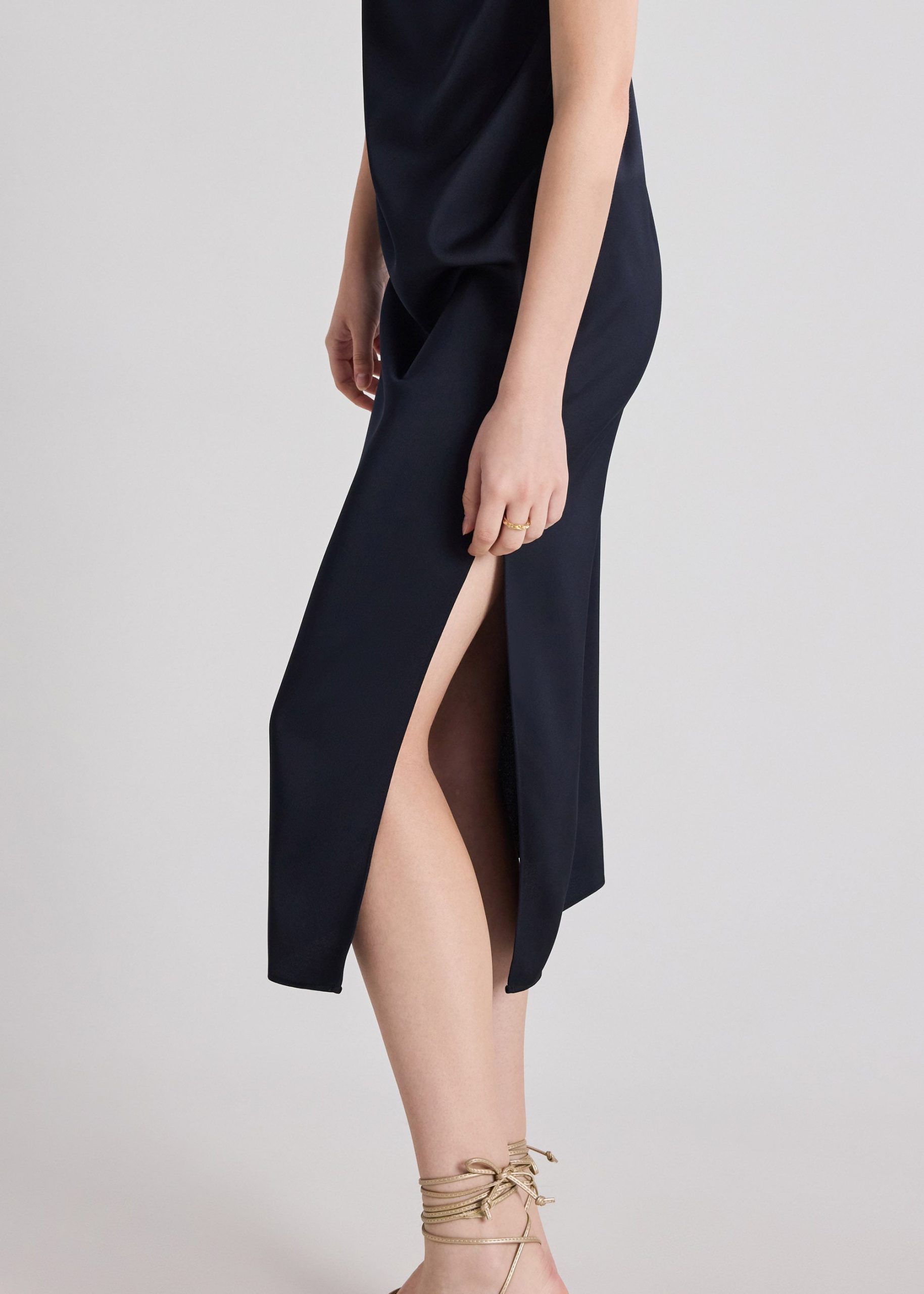 Yuni Satin Column Dress - Image 5