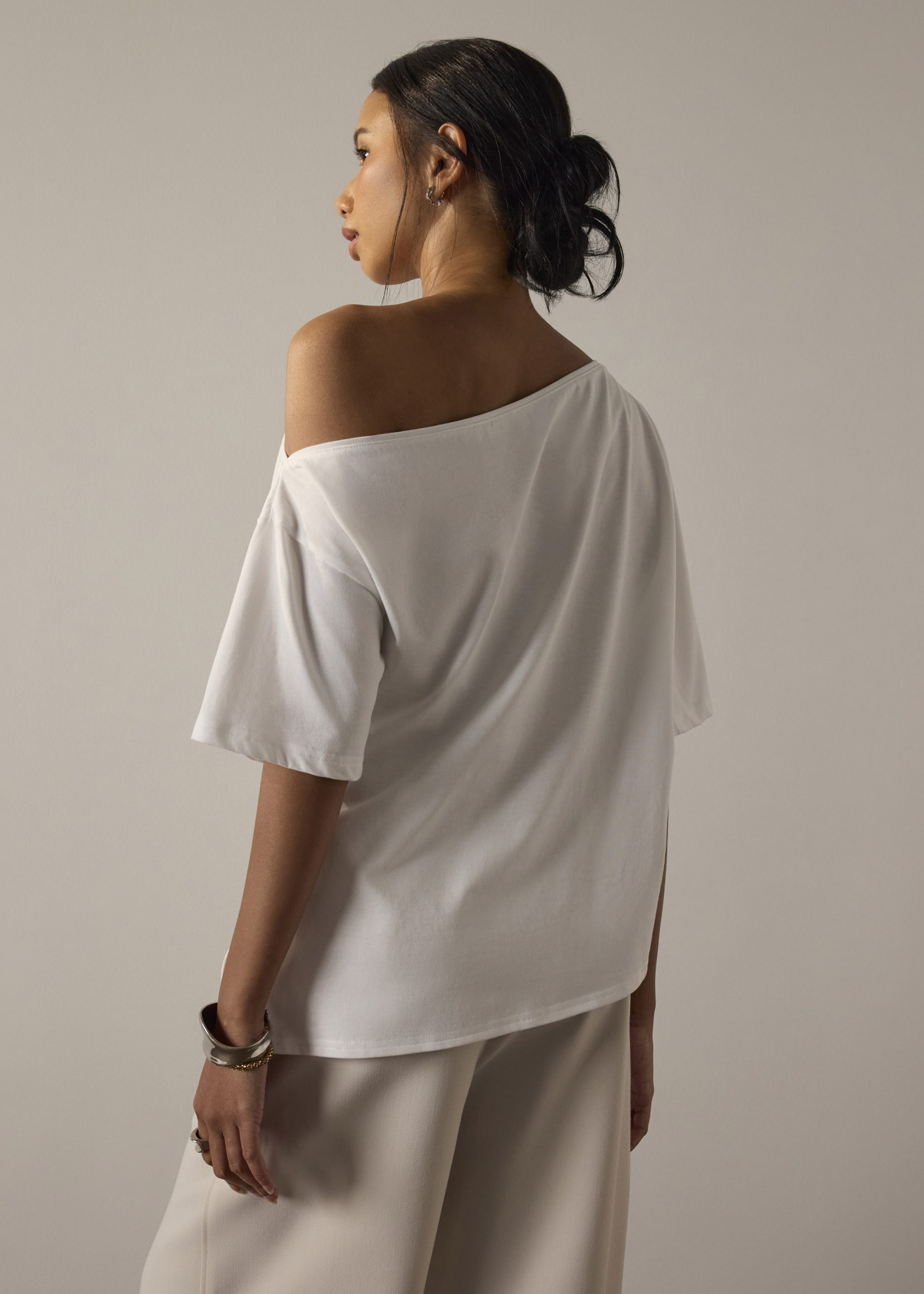 Jersey Relaxed Asymmetric Tee - Image 5