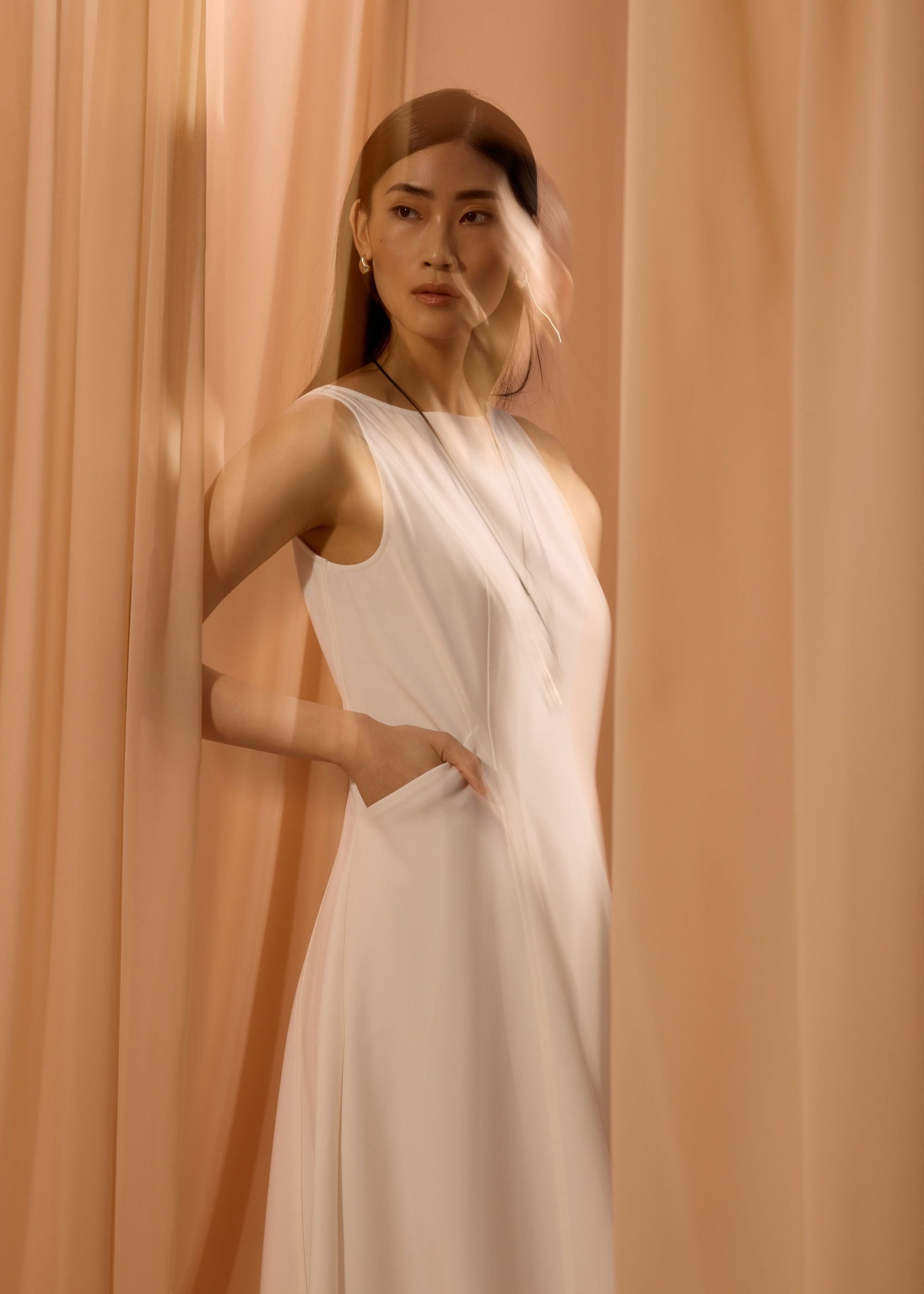 Ling Belted Boat Neck Fit & Flare Midaxi Dress - Image 8