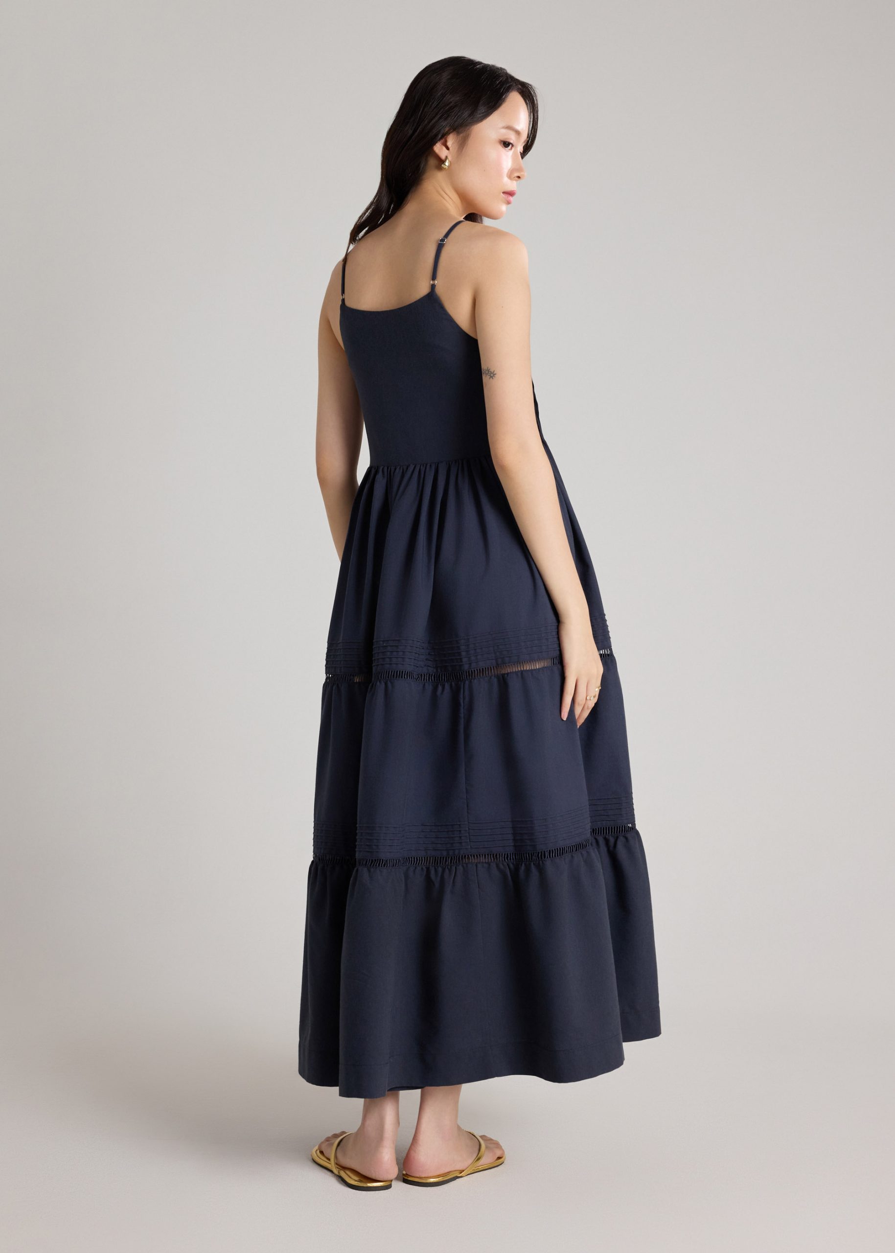 Pintuck Trapeze Dress - Image 10