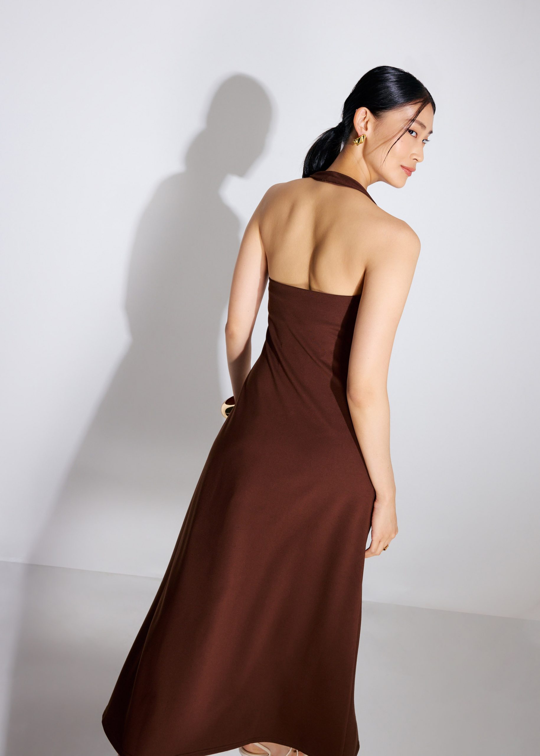 Halter Neck A-Line Midaxi Dress - Image 8
