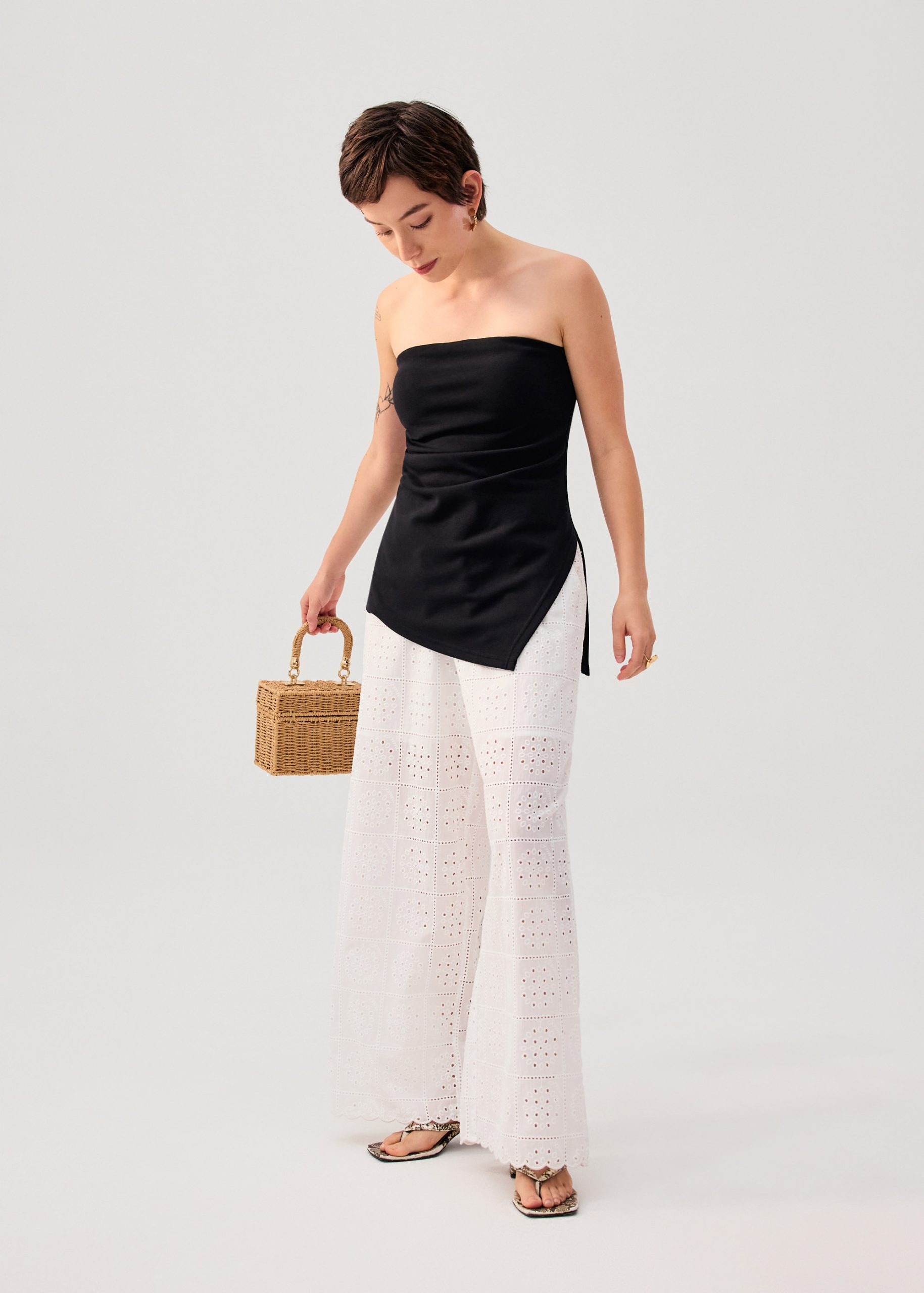 BraFree by LB Tencel Asymmetric Hem Tube Top - Image 3
