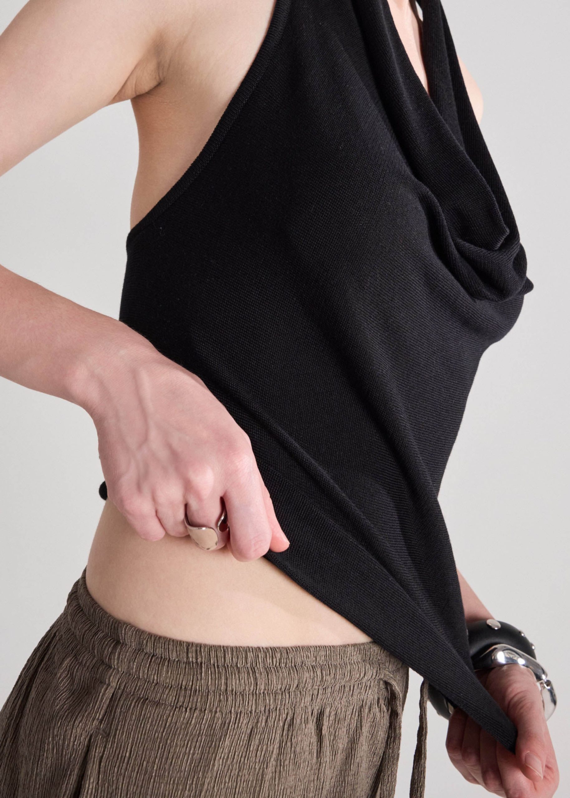 Lyocell Cowl Neck Top - Image 5