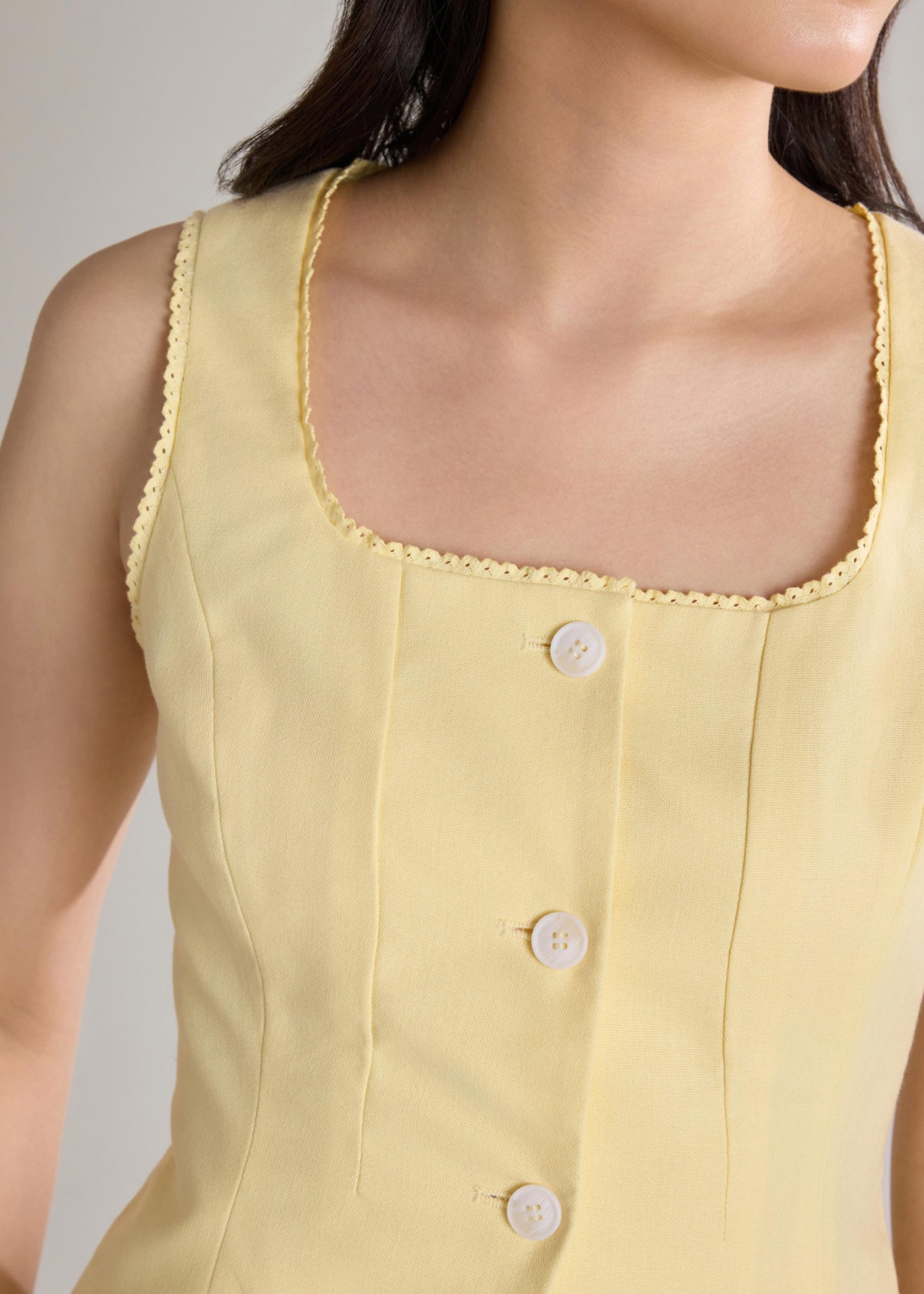 Lace Trim Fitted Top - Image 17