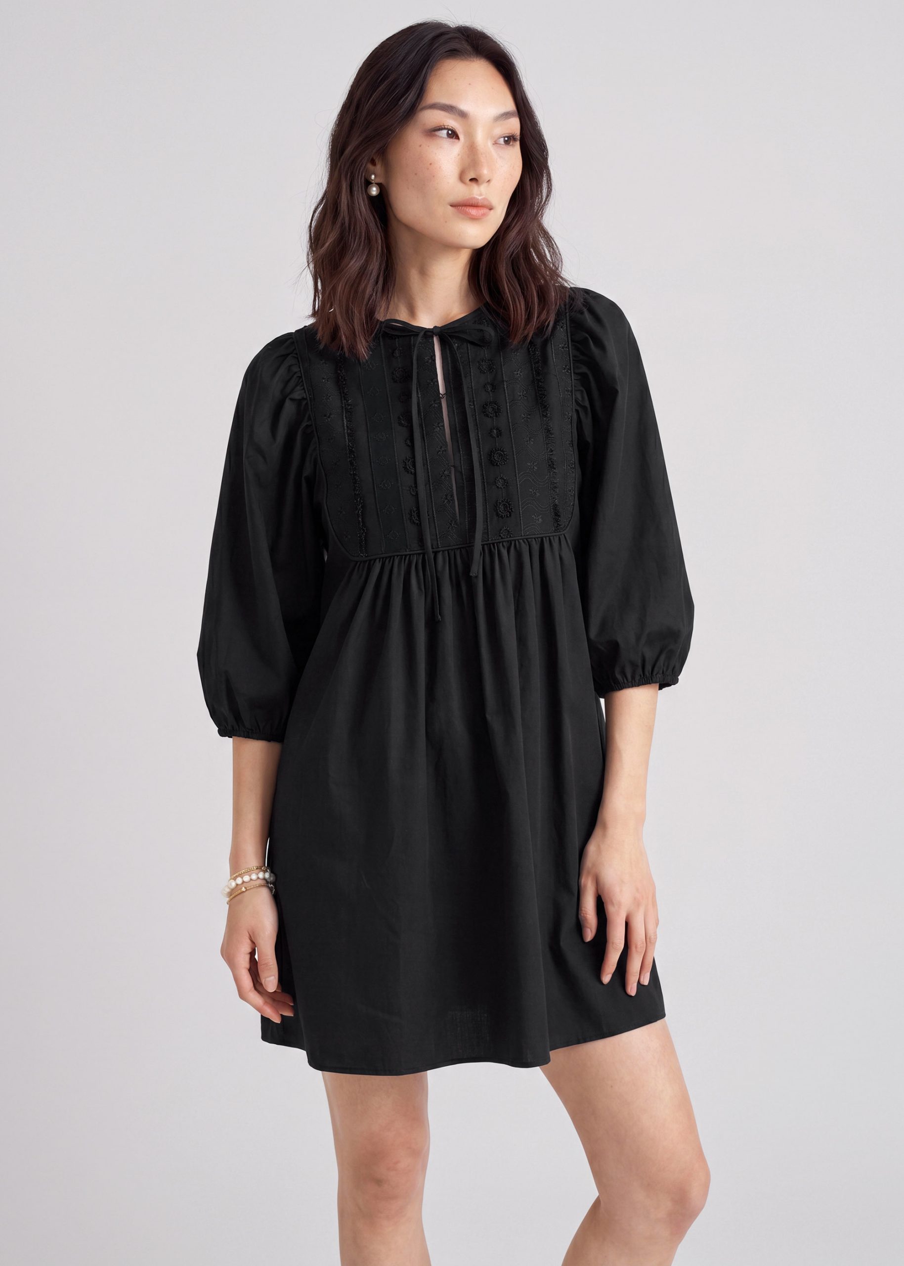 Poplin Babydoll Dress - Image 3