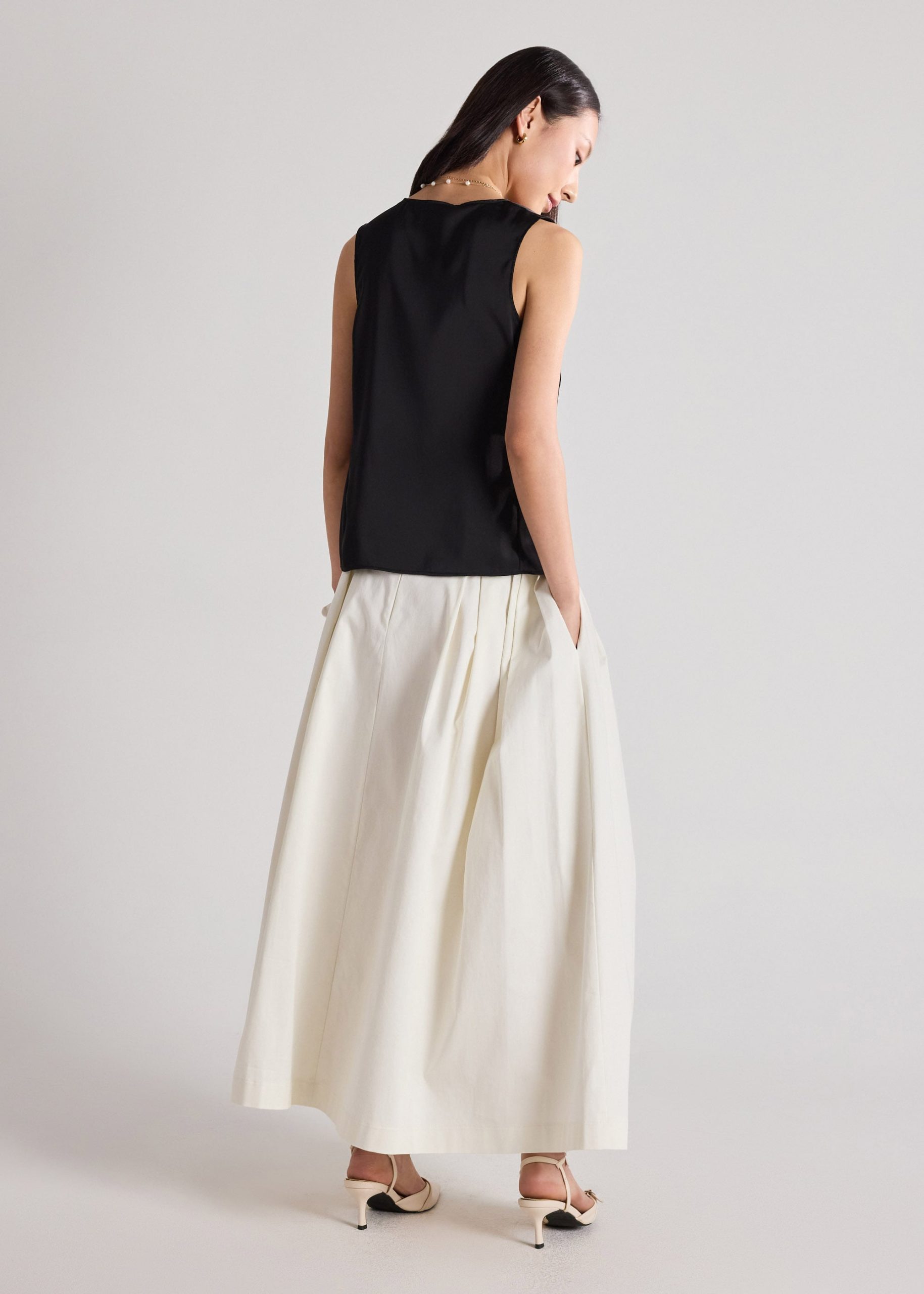 Satin Notched Top - Image 3