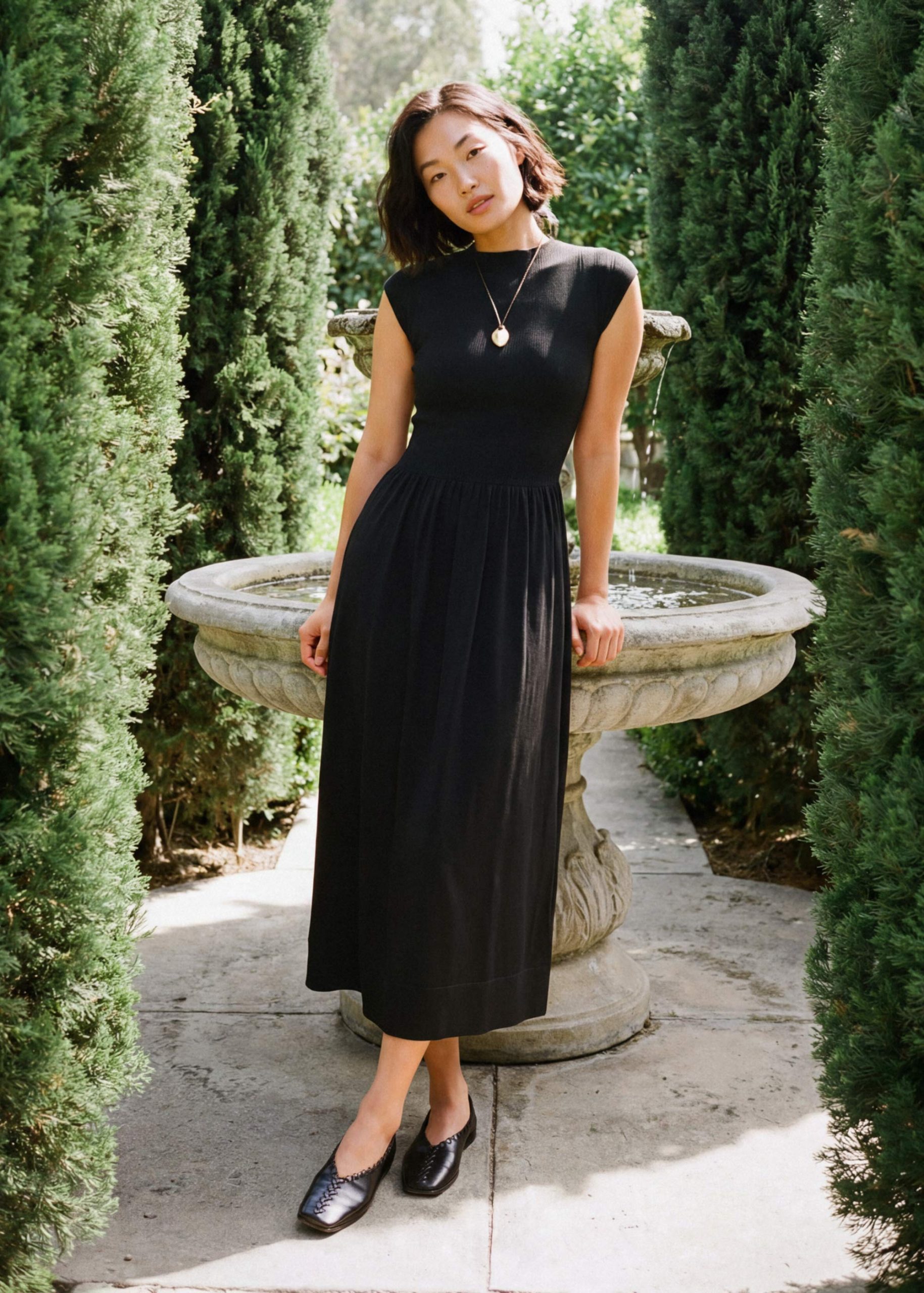 Huan Knit Fit & Flare Dress - Image 2