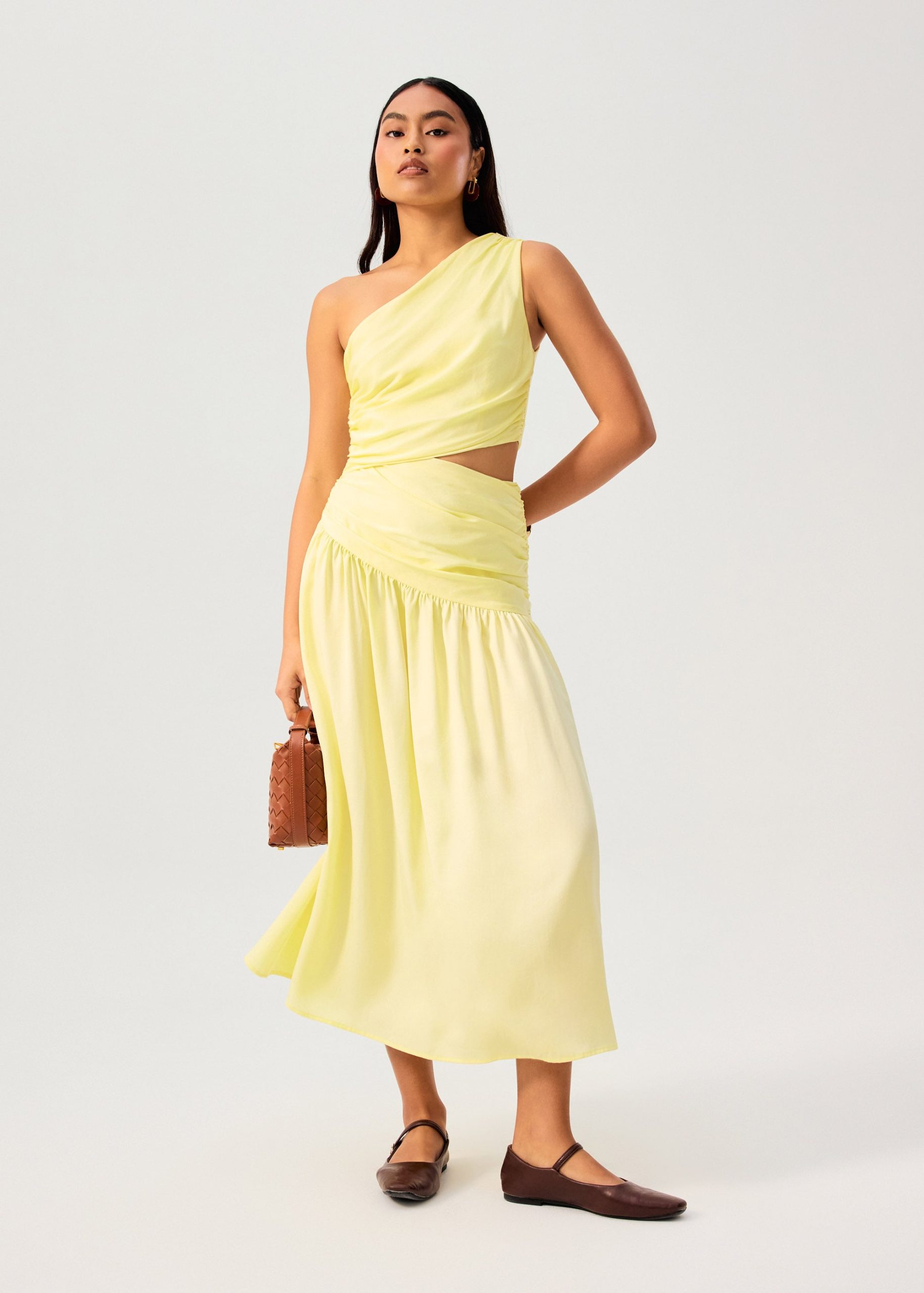 Lyocell Cut Out Toga Fit & Flare Maxi Dress - Image 18