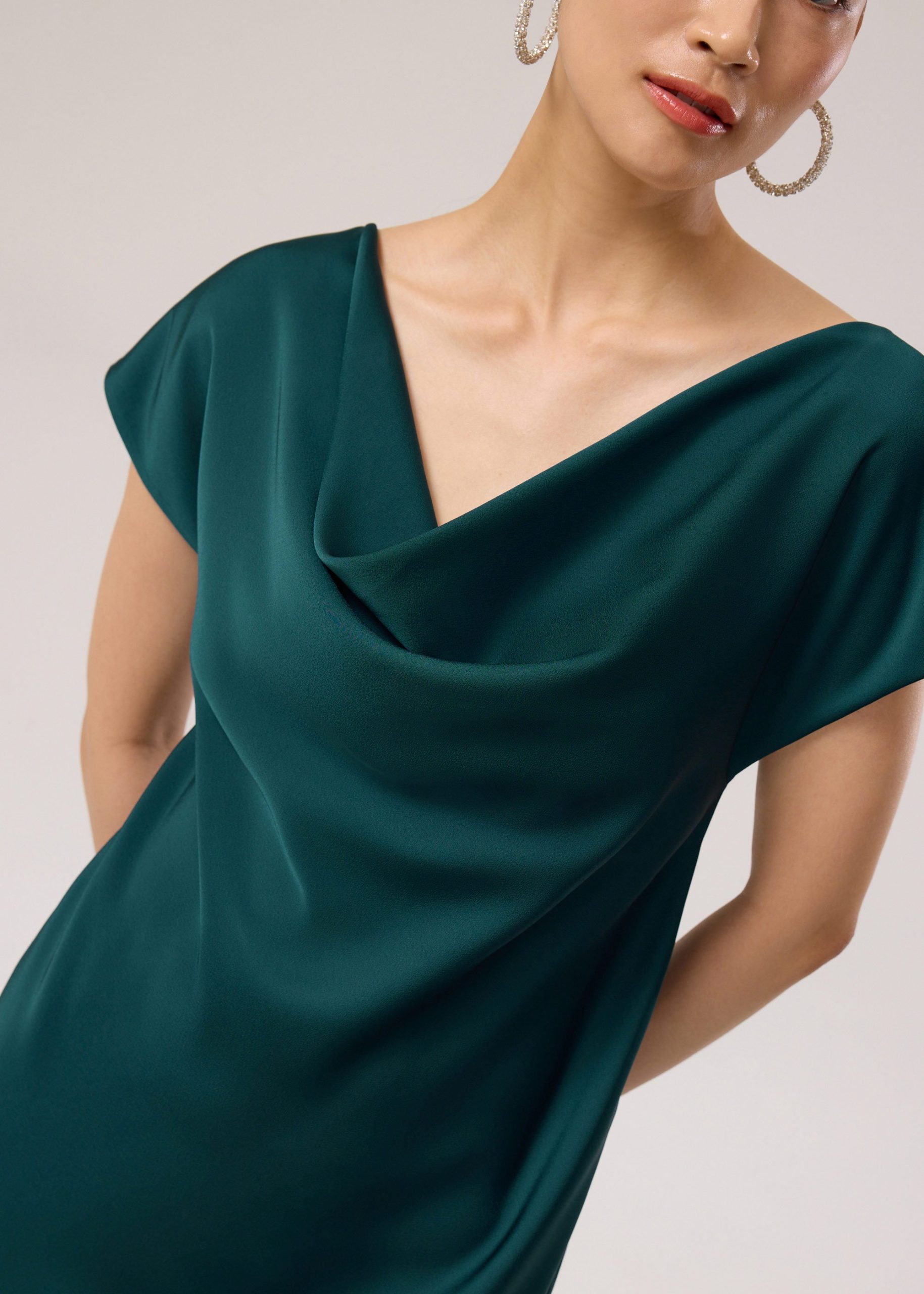 Satin Bias Cut Midaxi Dress - Image 15