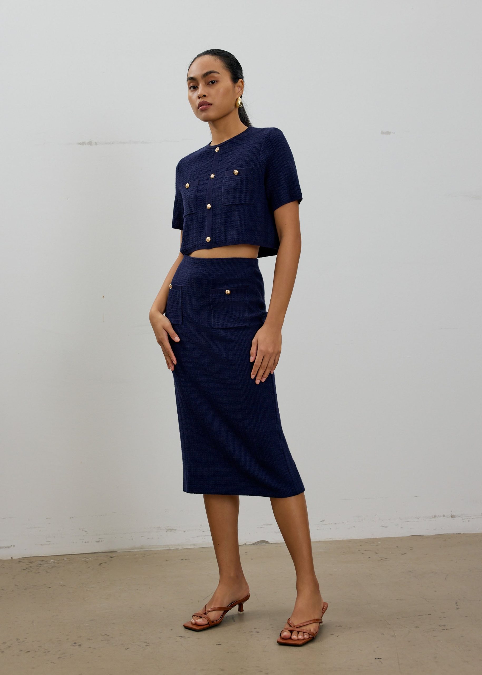 Yoko Textured Knit Boxy Top - Image 5