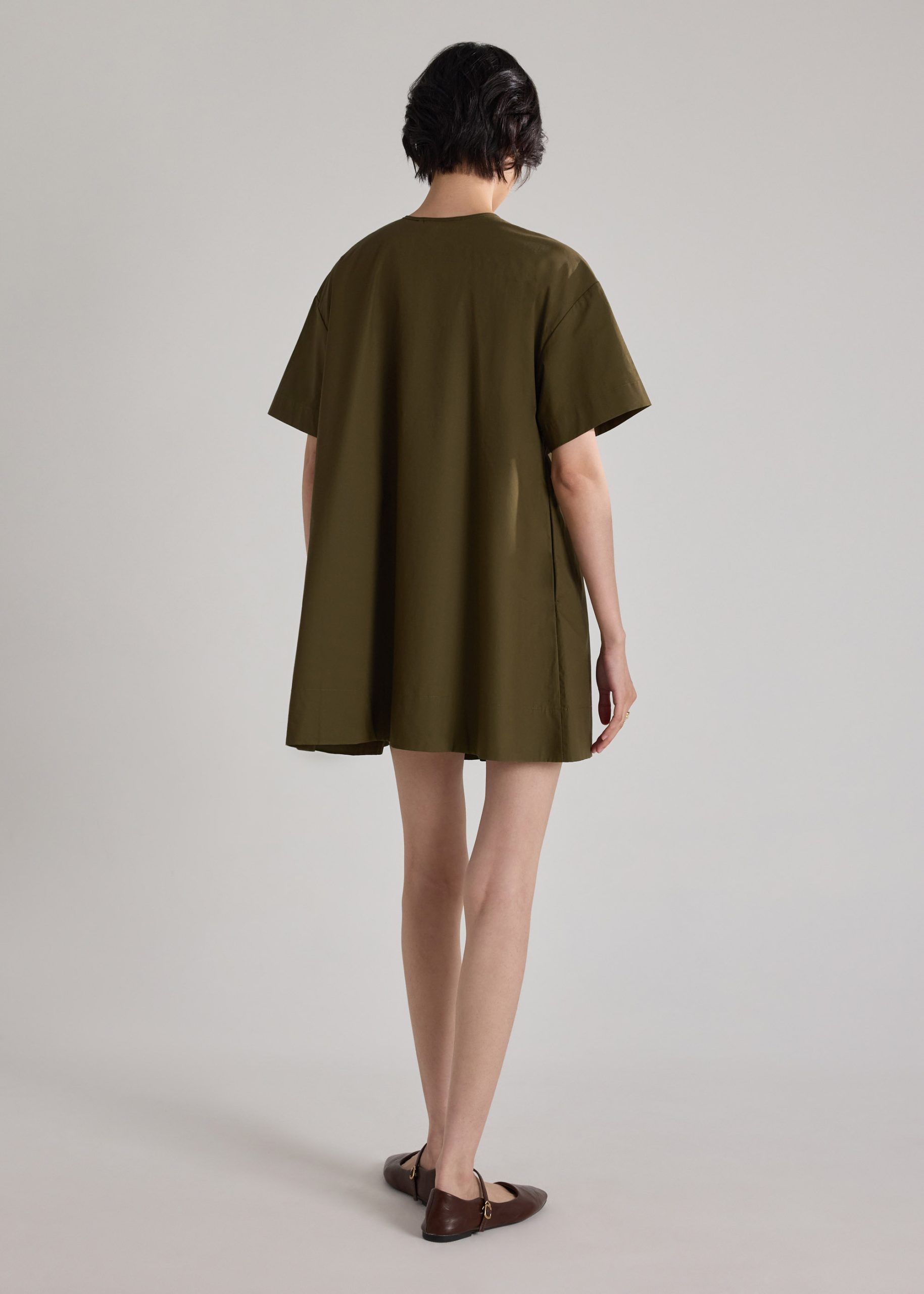 Cotton Pintuck Mini Dress - Image 3