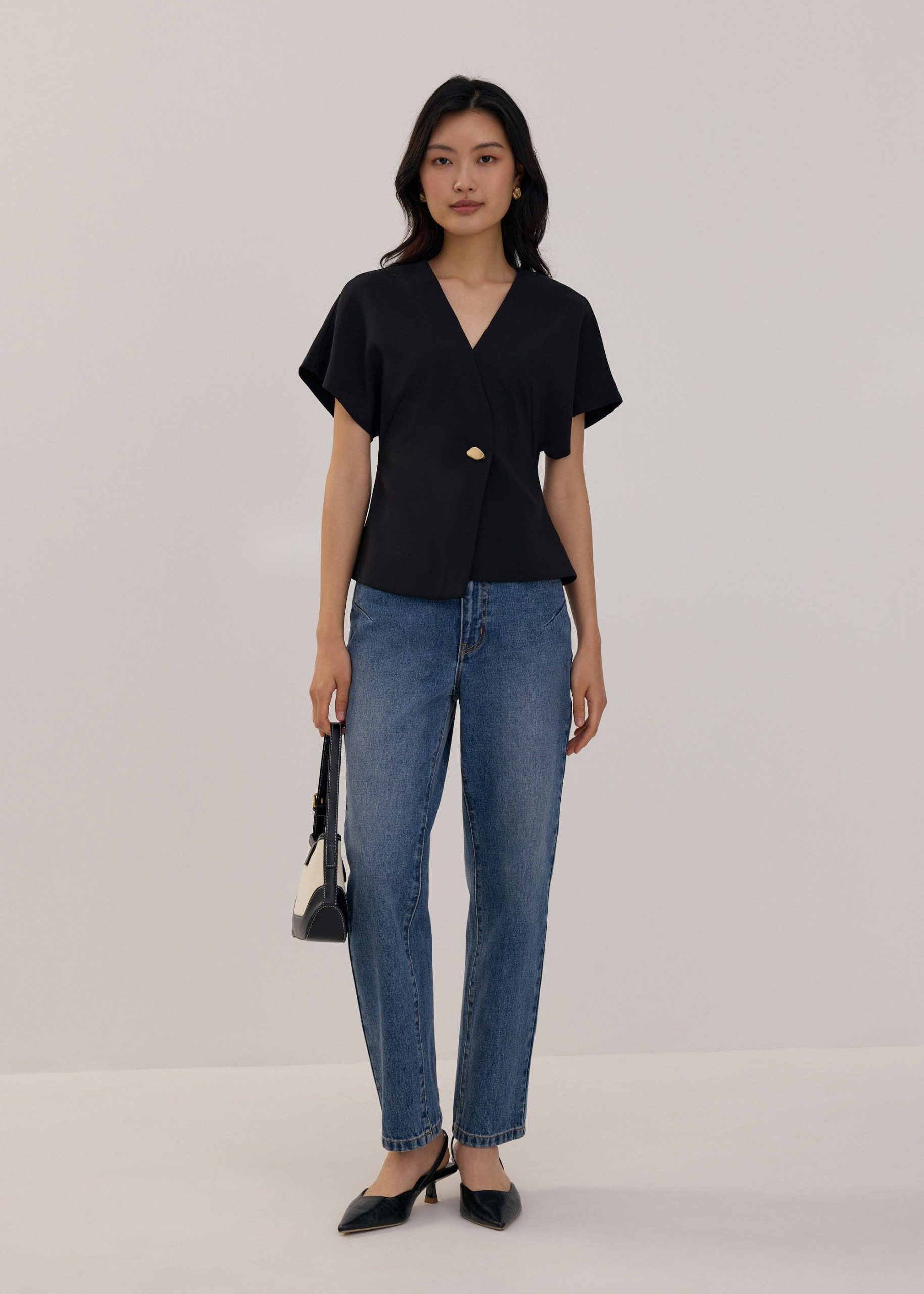 V-neck Batwing Top - Image 2