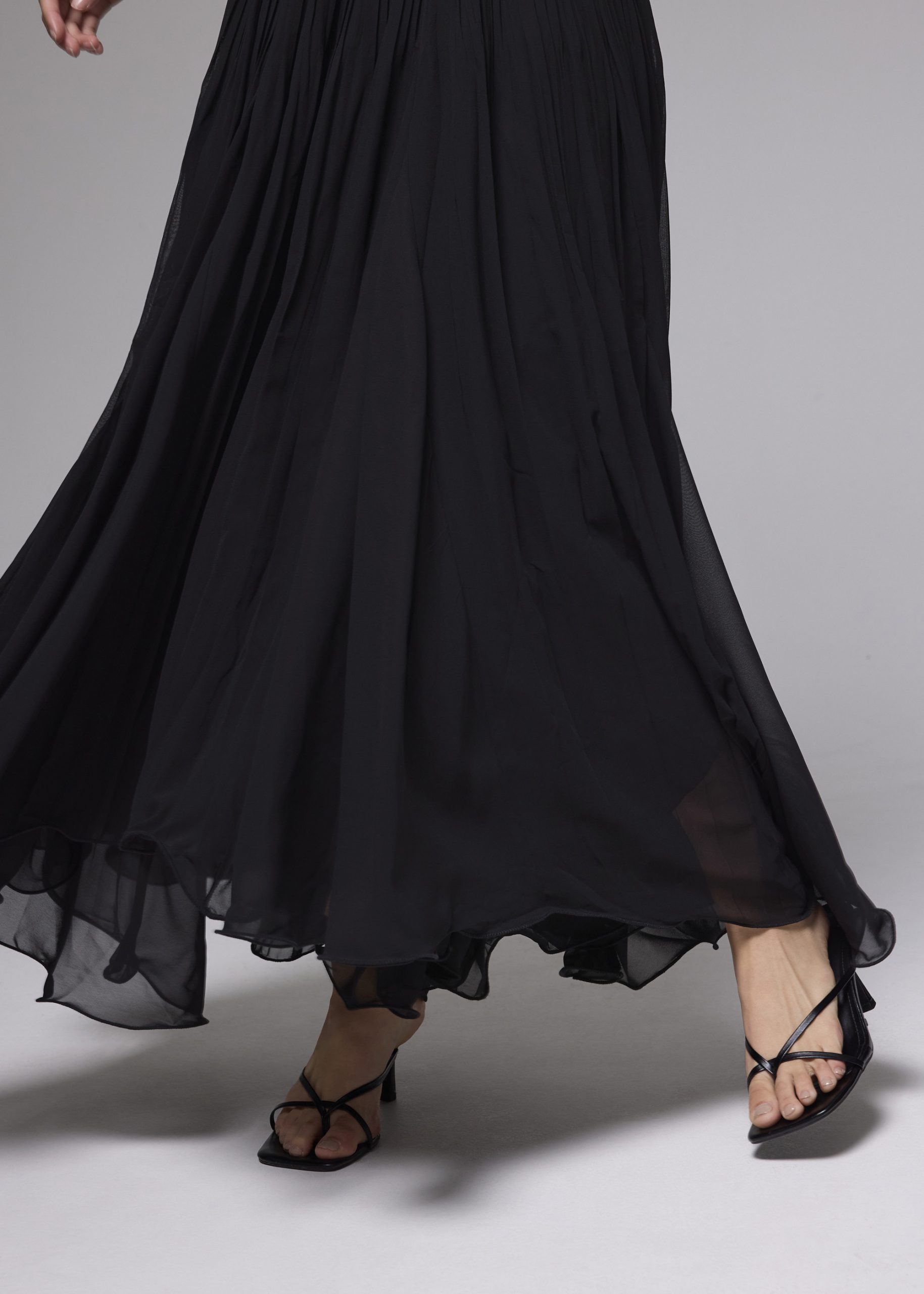 Pleated Fit & Flare Dress - Image 22