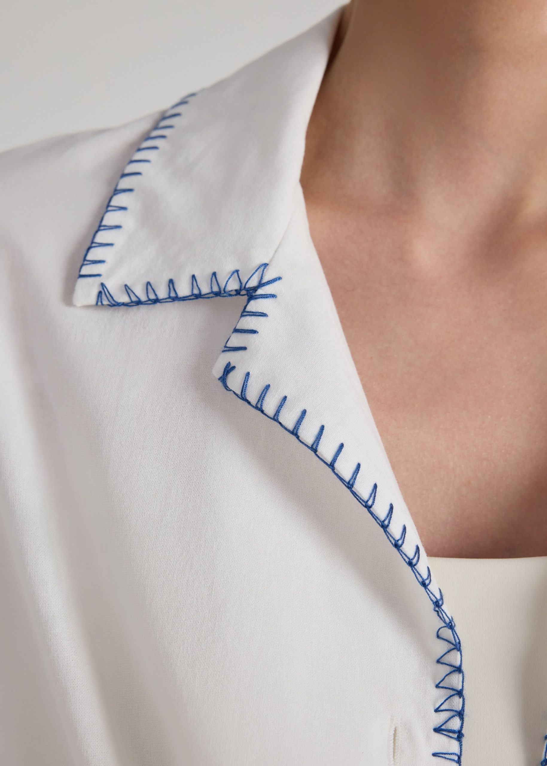 Cotton Shirt in Coastal Charm Embroidery - Image 6