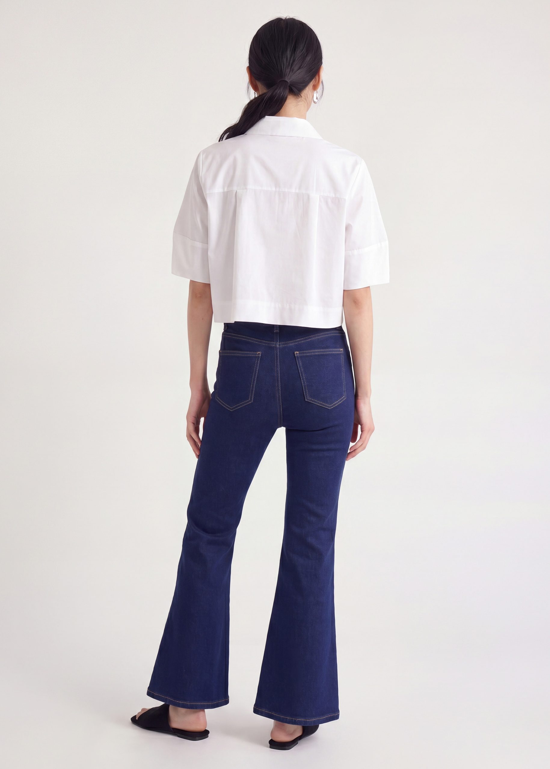 PETITE Addison Leggy??Kick Flare Jeans - Image 5