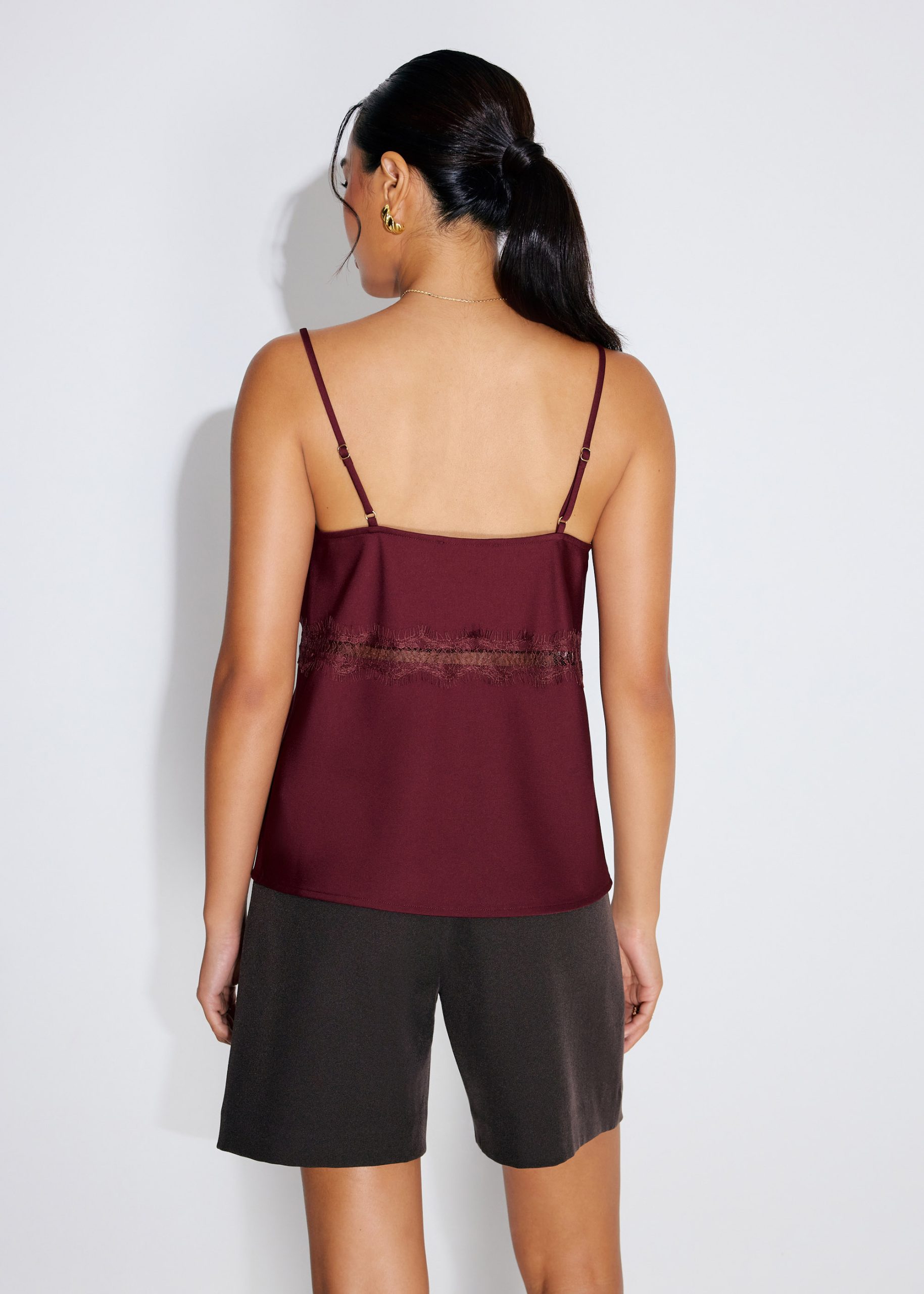 Lace Cut Out Camisole Top - Image 11