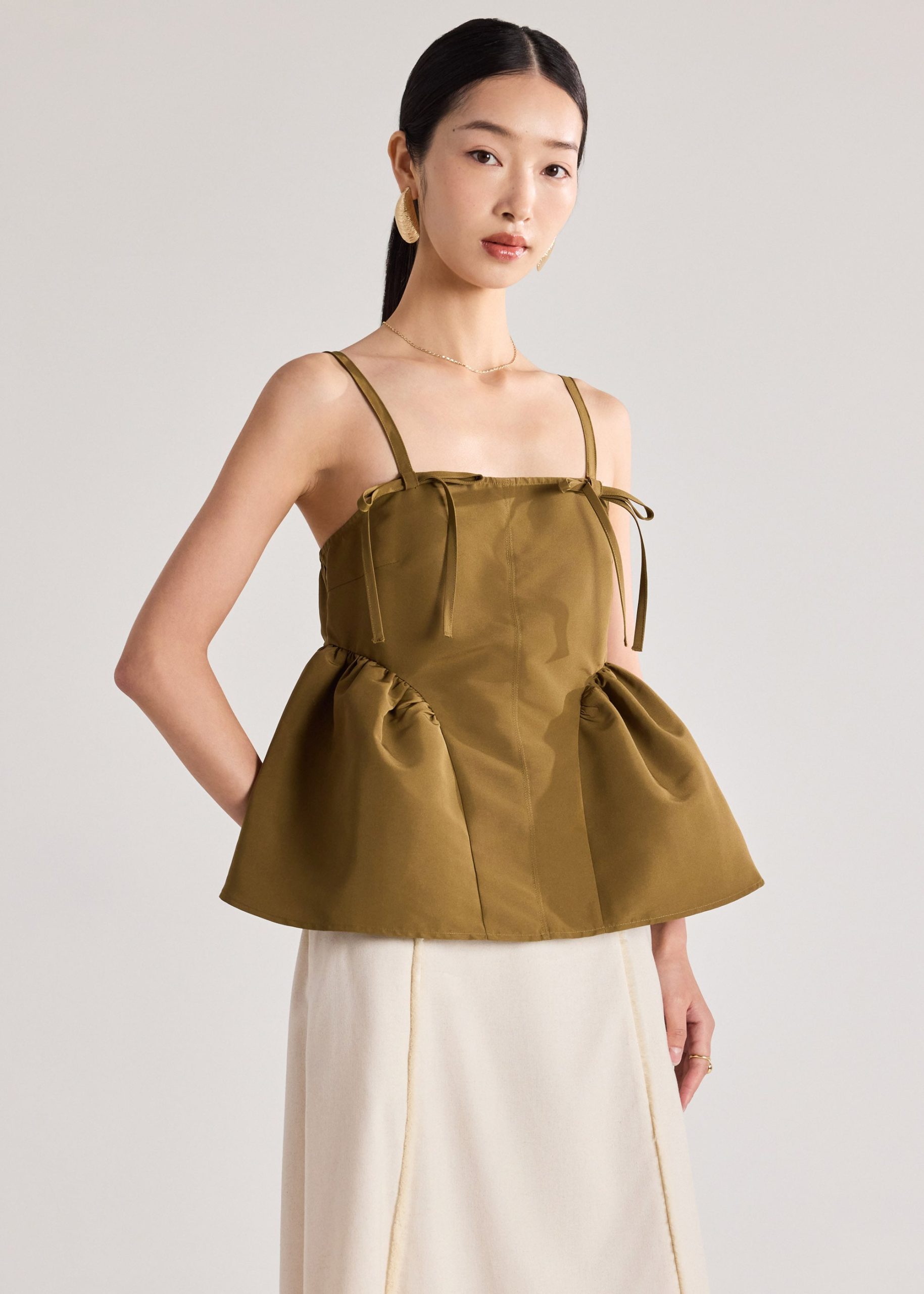Babydoll Peplum Camisole - Image 3