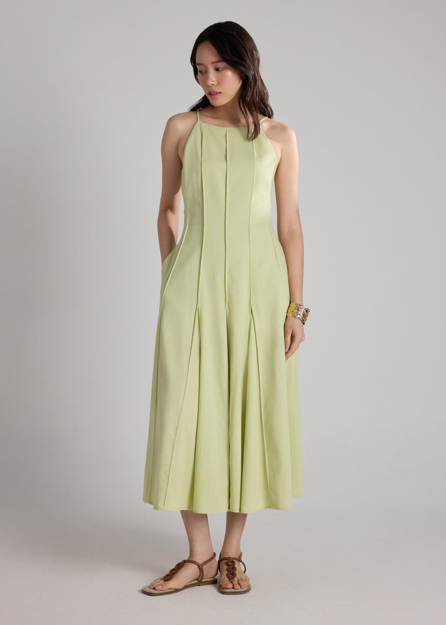 Pintuck Fit & Flare Dress - Image 2