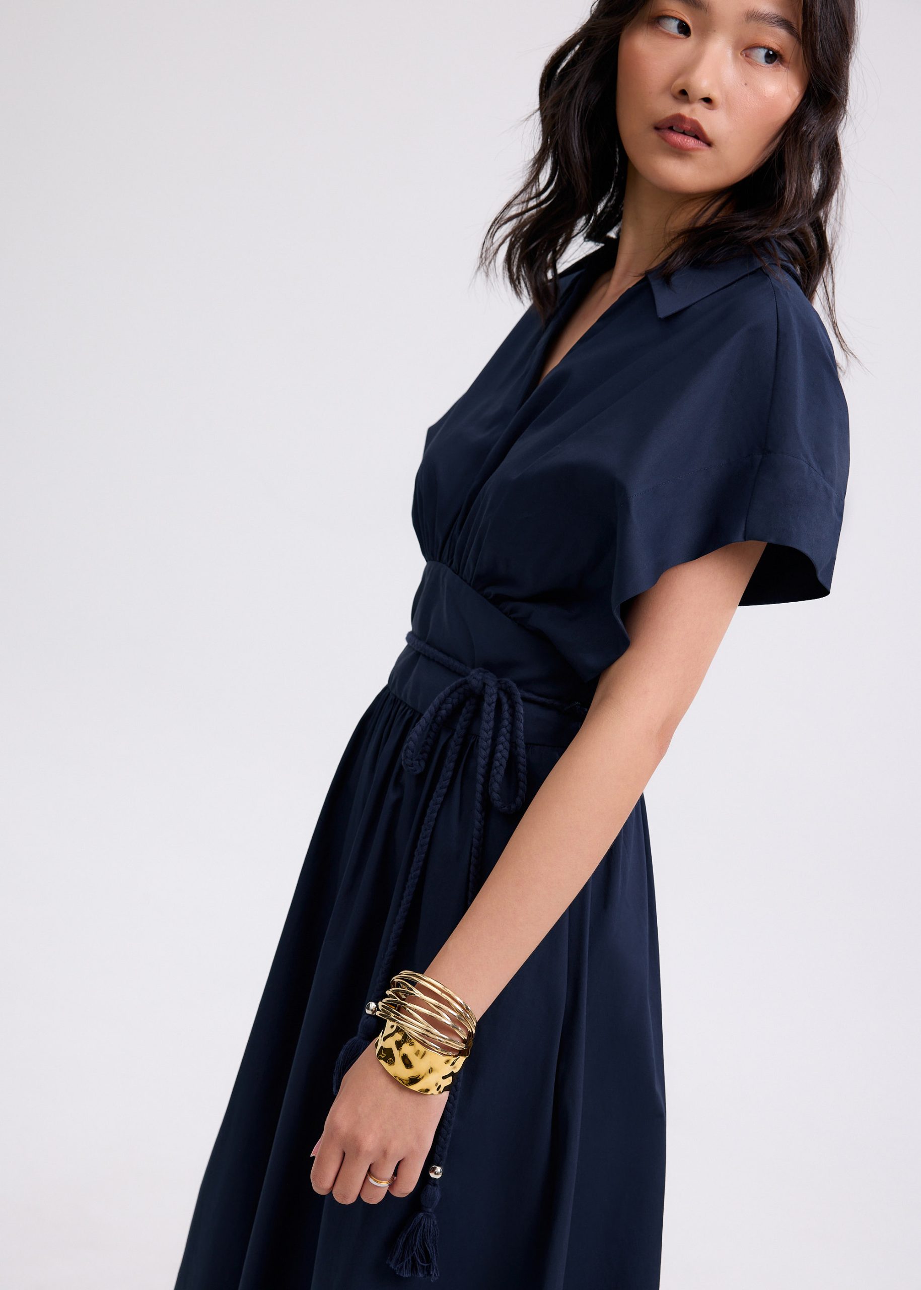 Dahlia Poplin Fit & Flare Midaxi Dress - Image 8