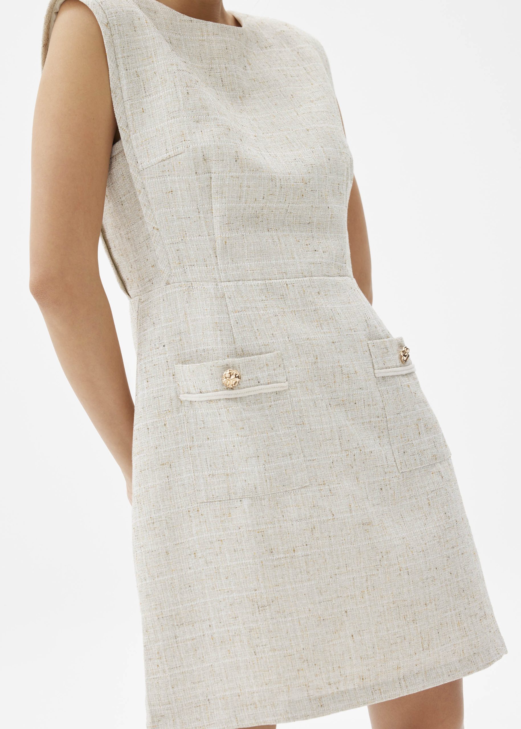 Aria Tweed A-line Mini Dress - Image 10
