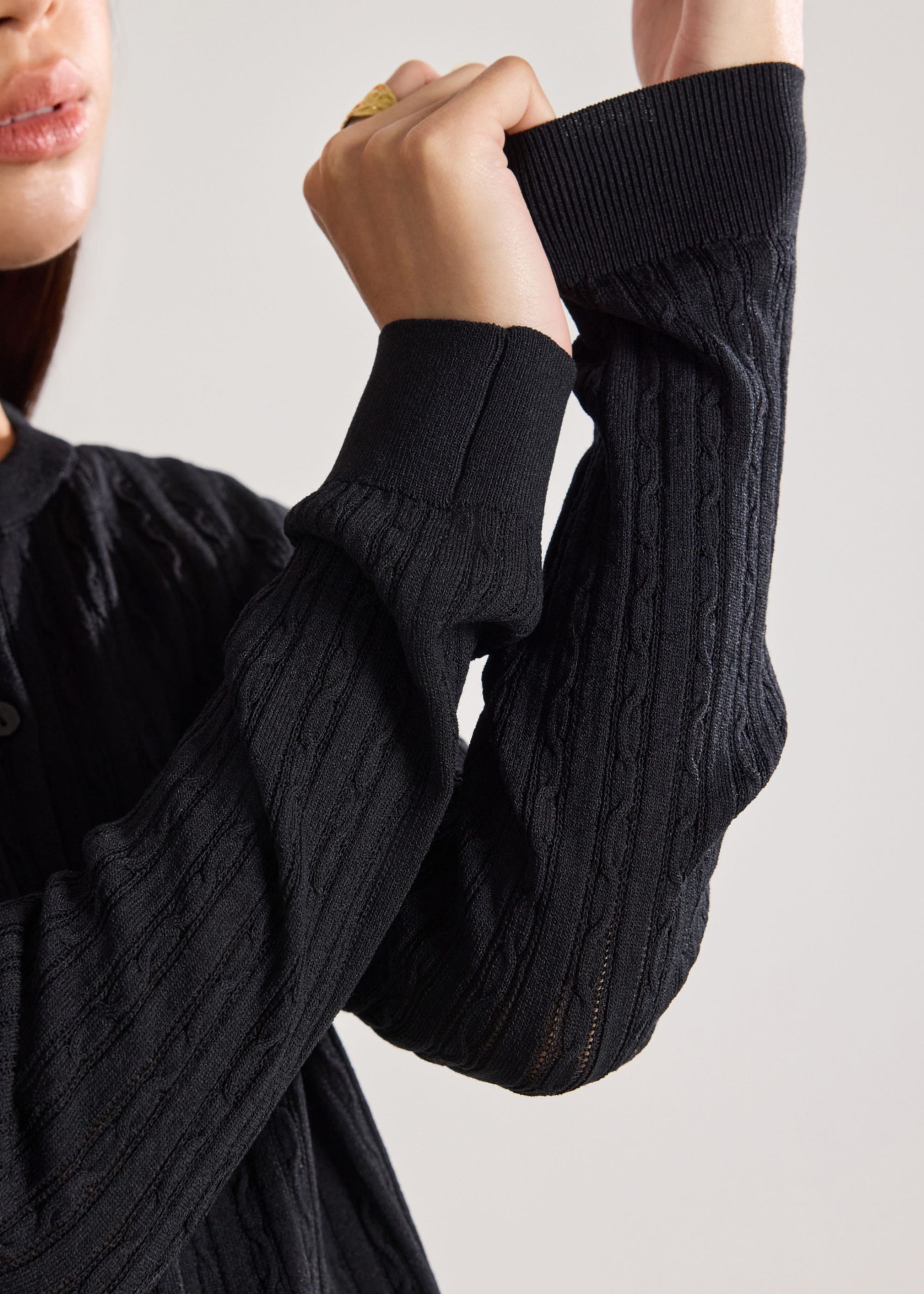 Cable Knit Cardigan - Image 6