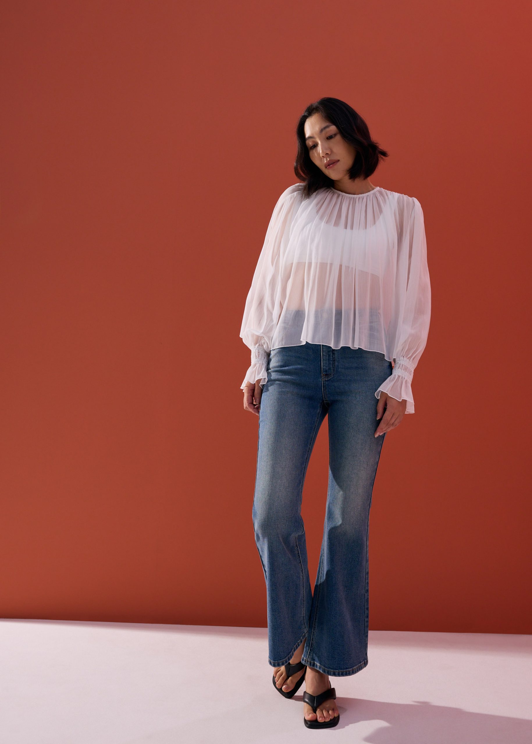 Sheer Poet Blouse - Image 8