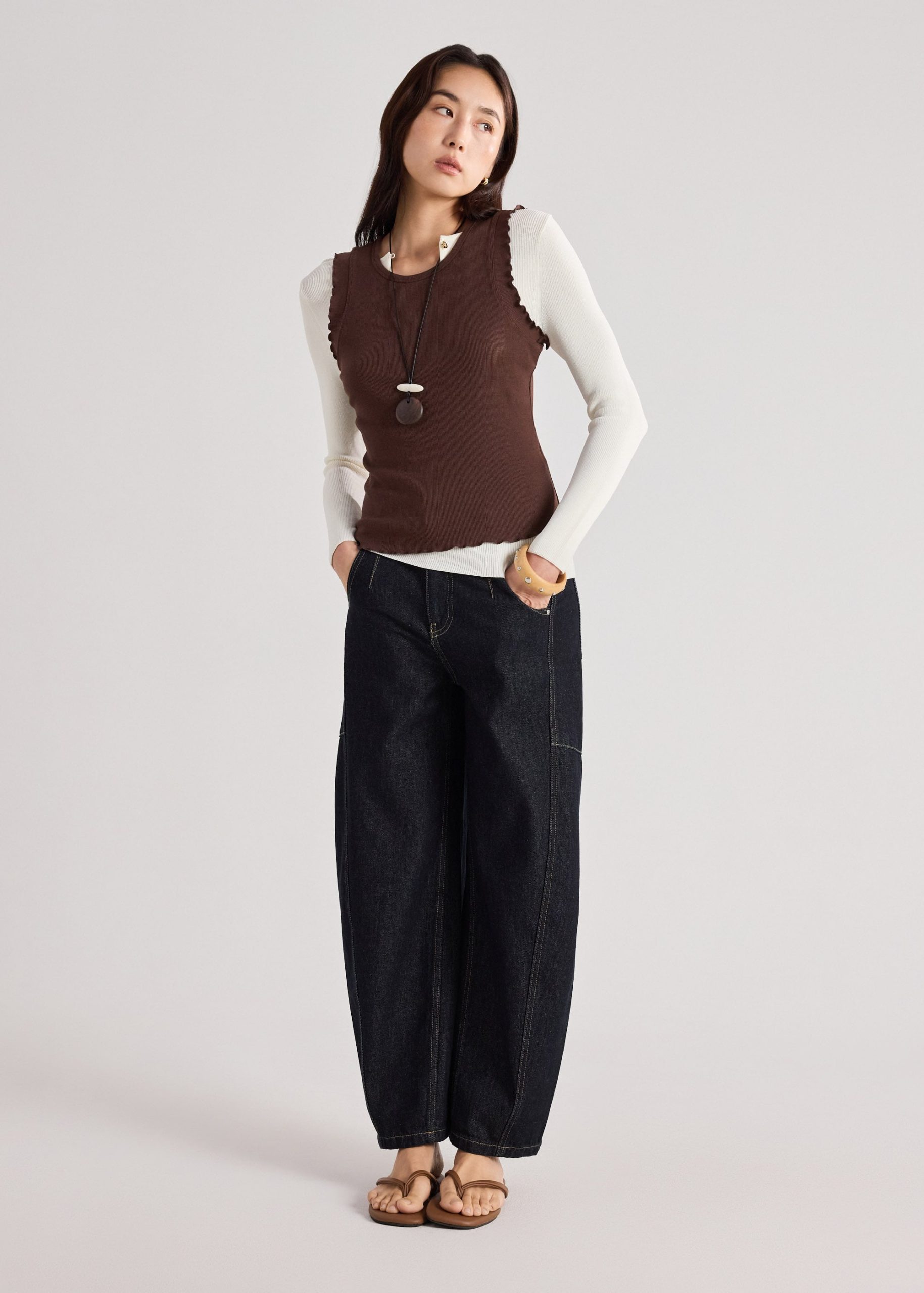 Ruffle Edge Ribbed Tank - Image 12