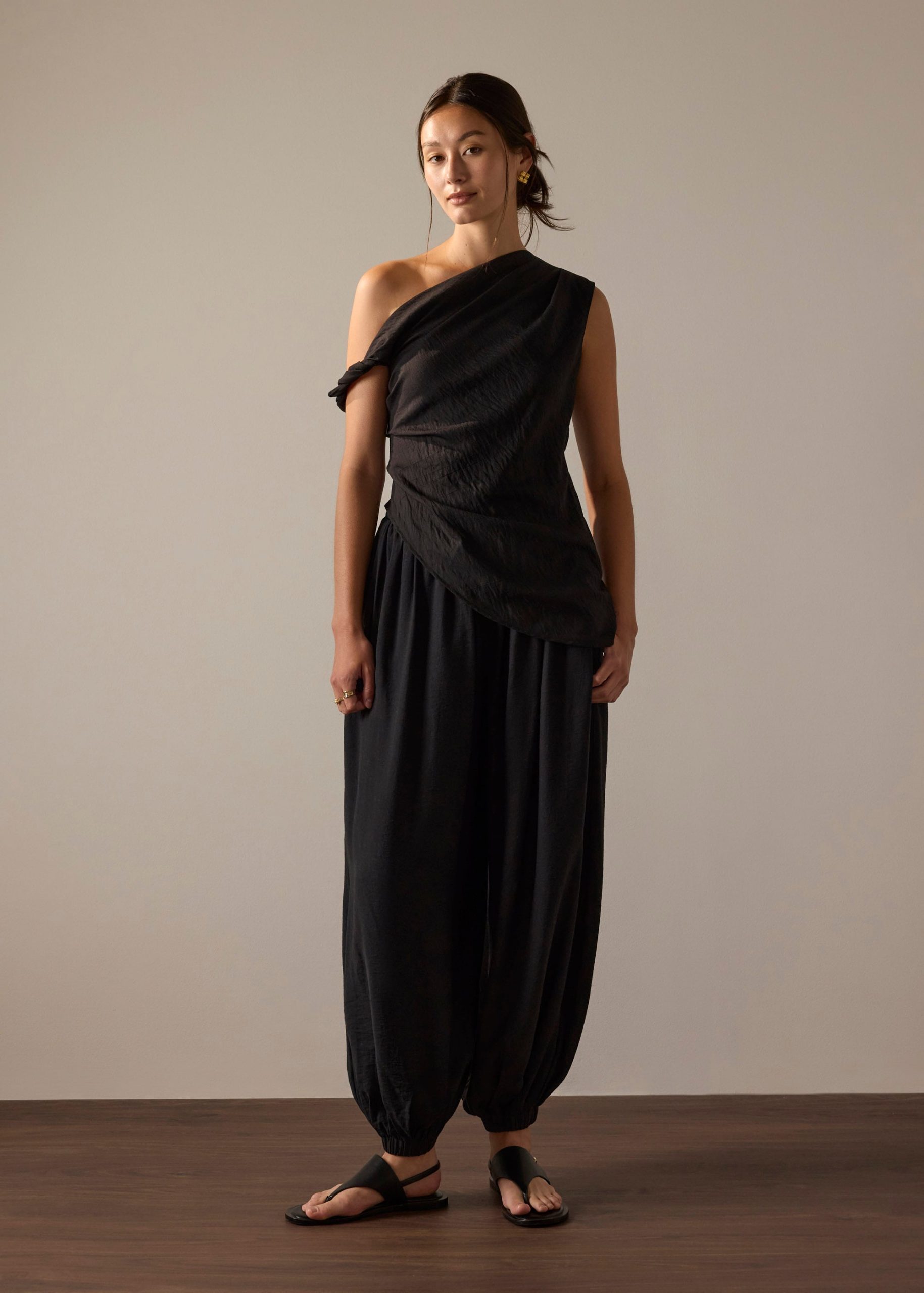 Cuffed Hem Cocoon Pants - Image 2