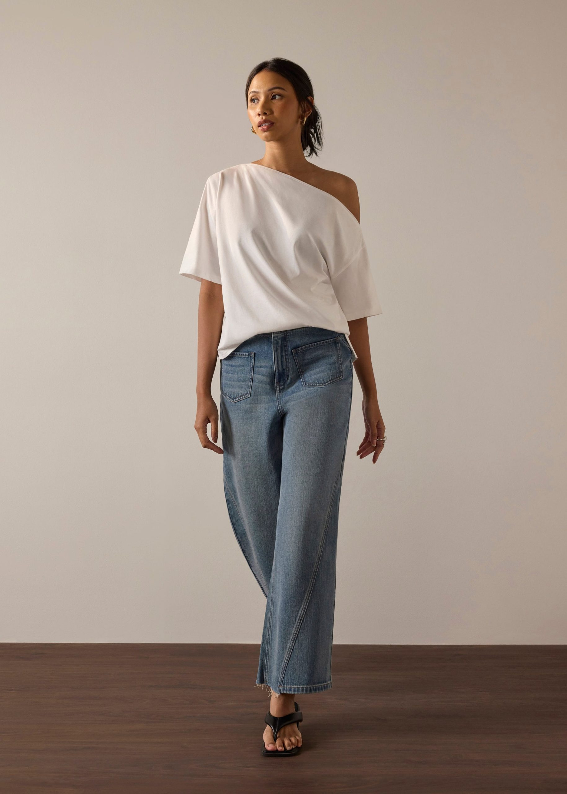 Jersey Relaxed Asymmetric Tee - Image 2
