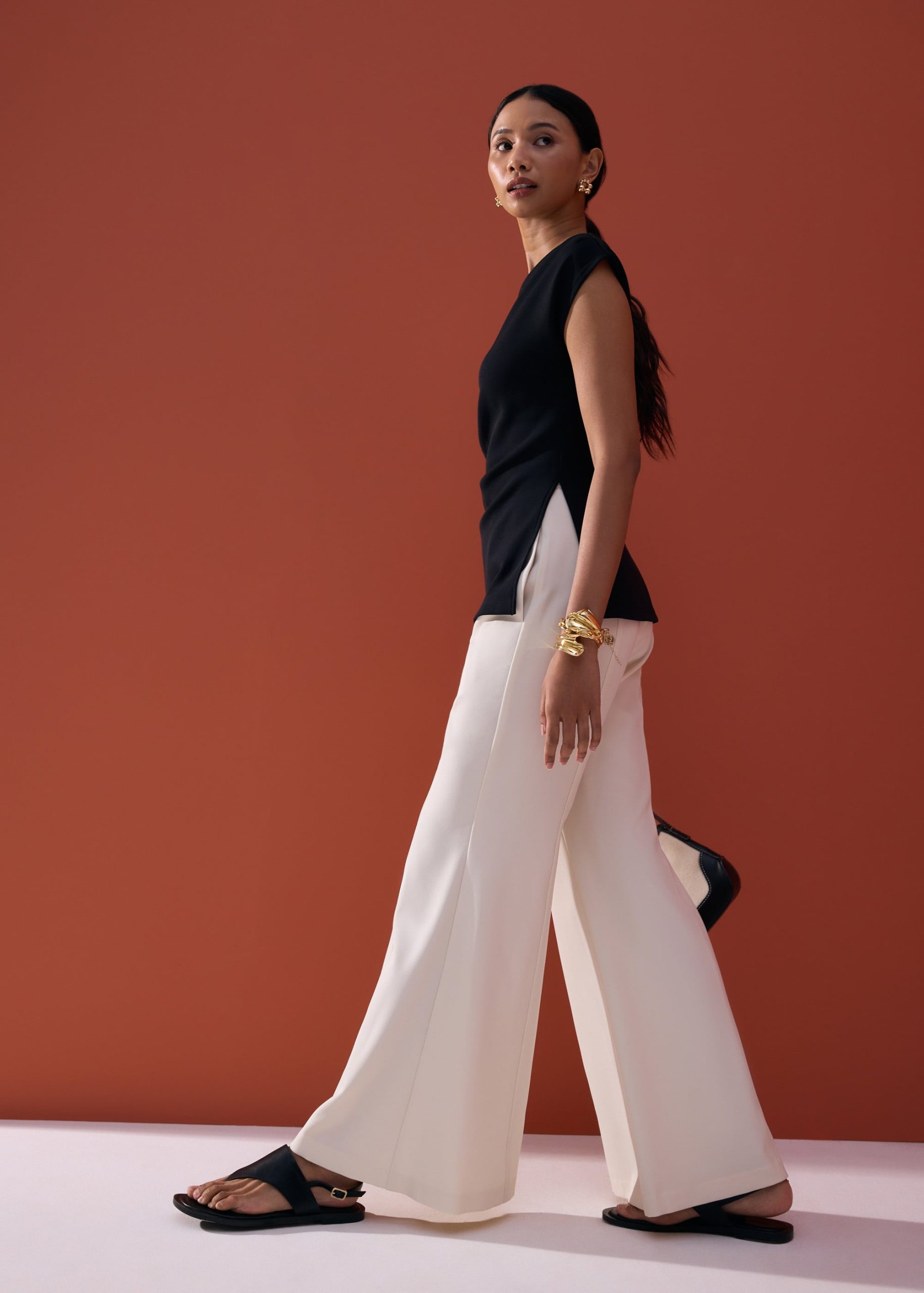 Leggy??Sarita High Waist Boot Cut Pants - Image 5