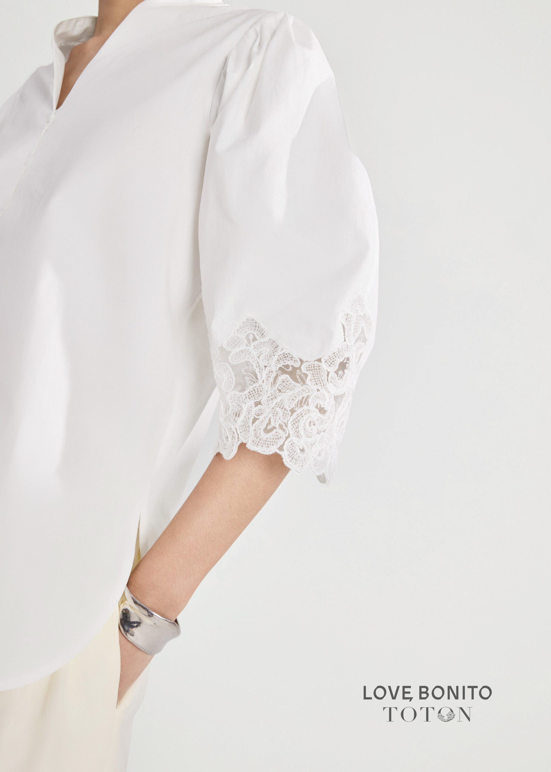 Love, Bonito x TOTON Lace Trim Kebaya Top - Image 11